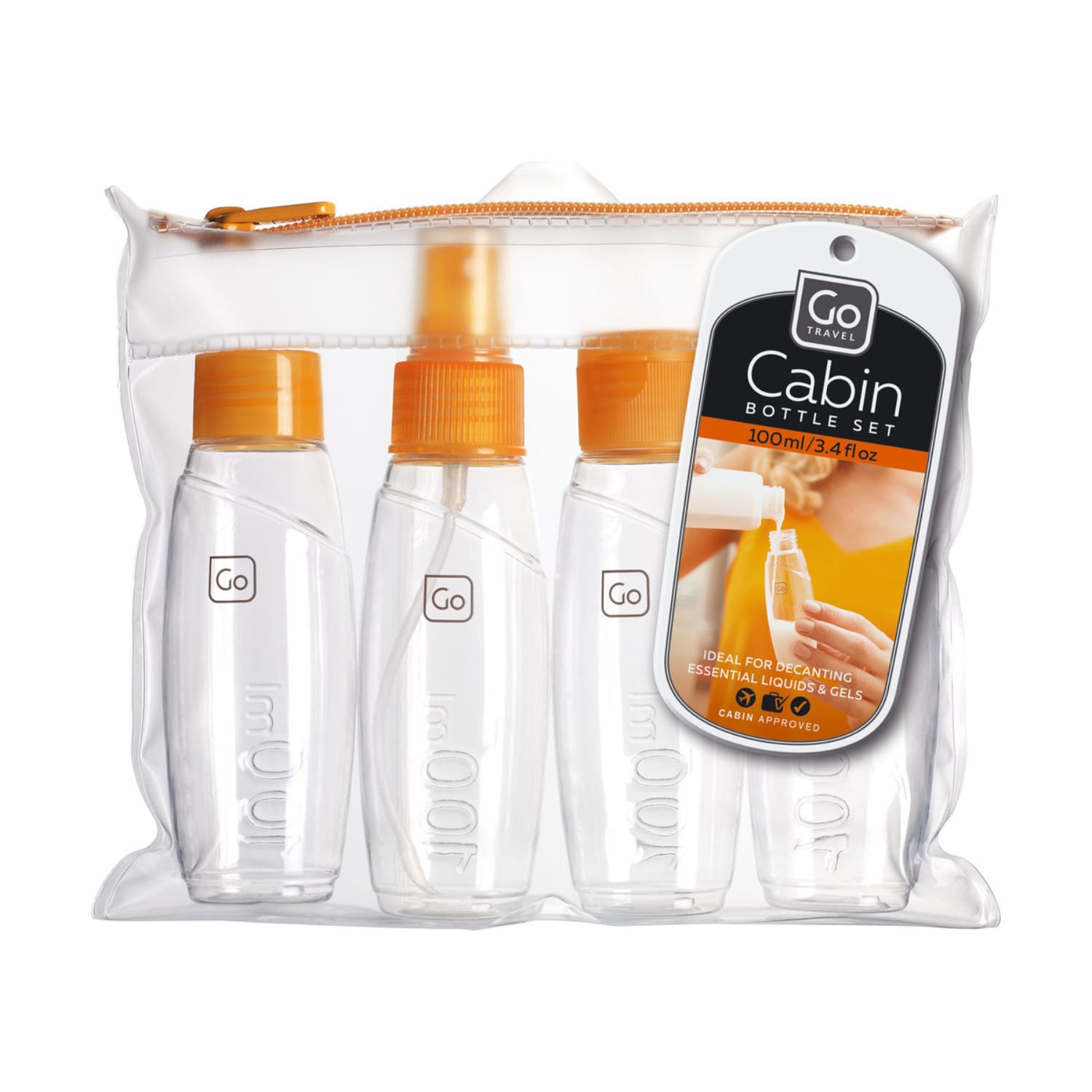 Go Travel 4 Cabin Bottles 100ml