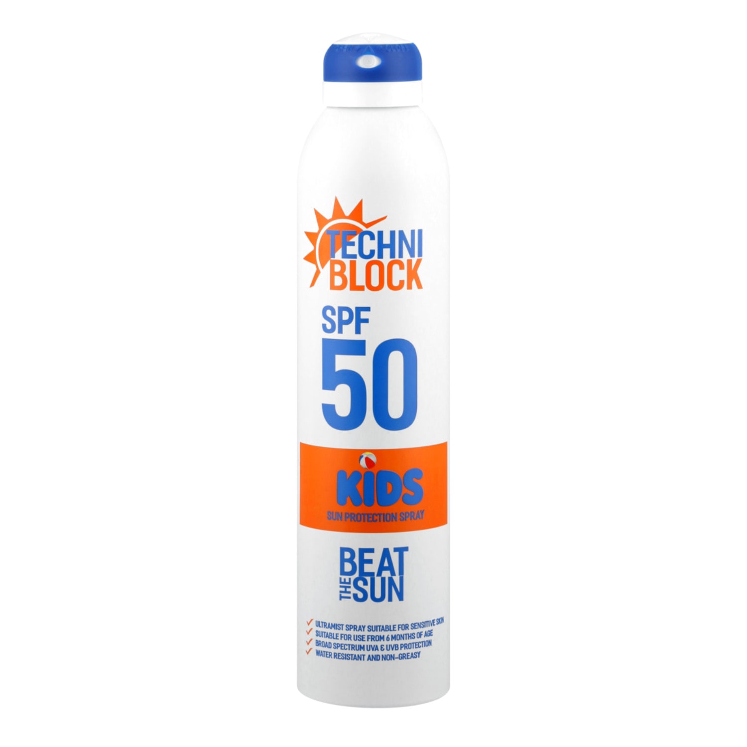 Techniblock SPF 50 Kids Spray 300ml Spray