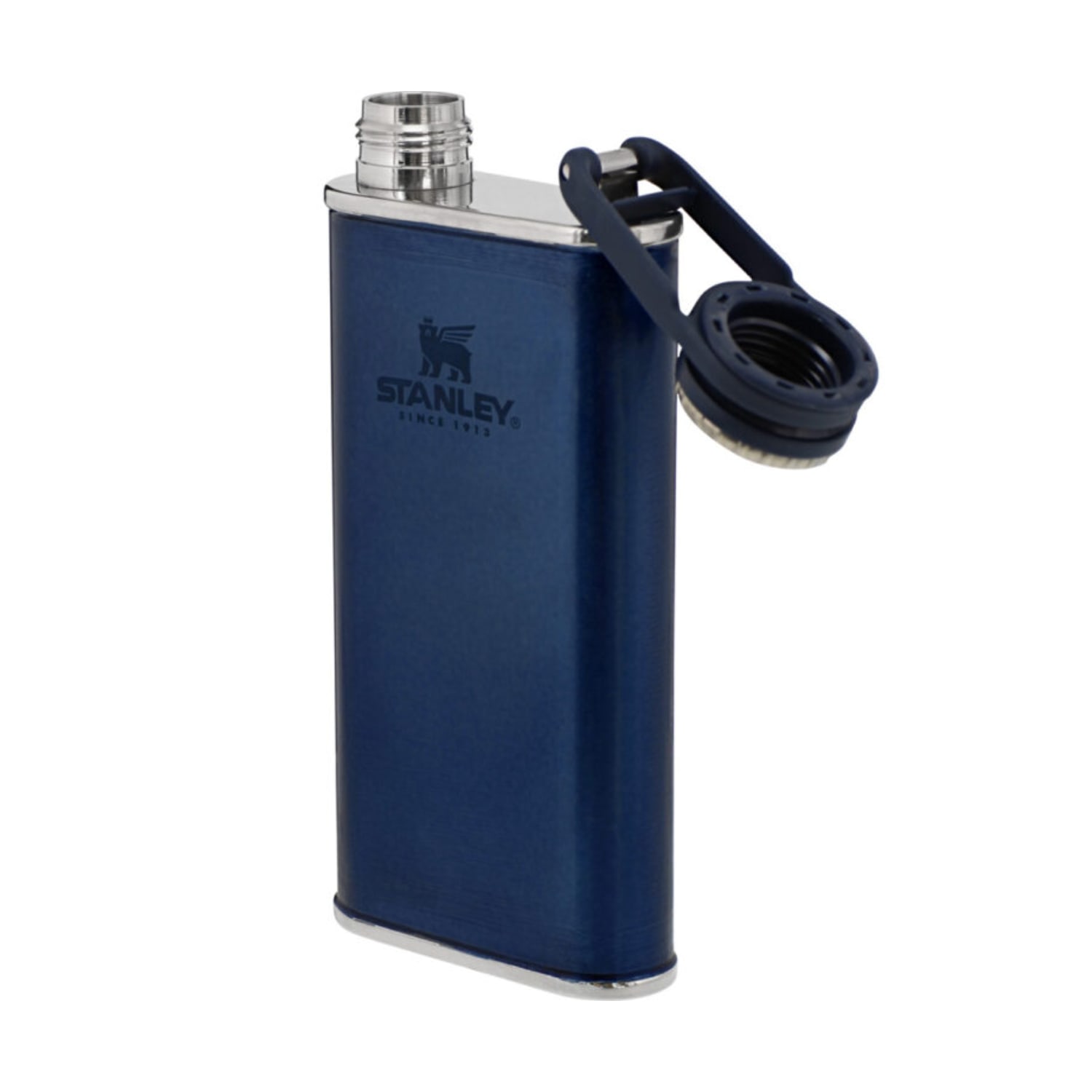 Stanley Classic Easy Fill Wide Mouth Pocket Flask 230ml - Navy, product, variation 2
