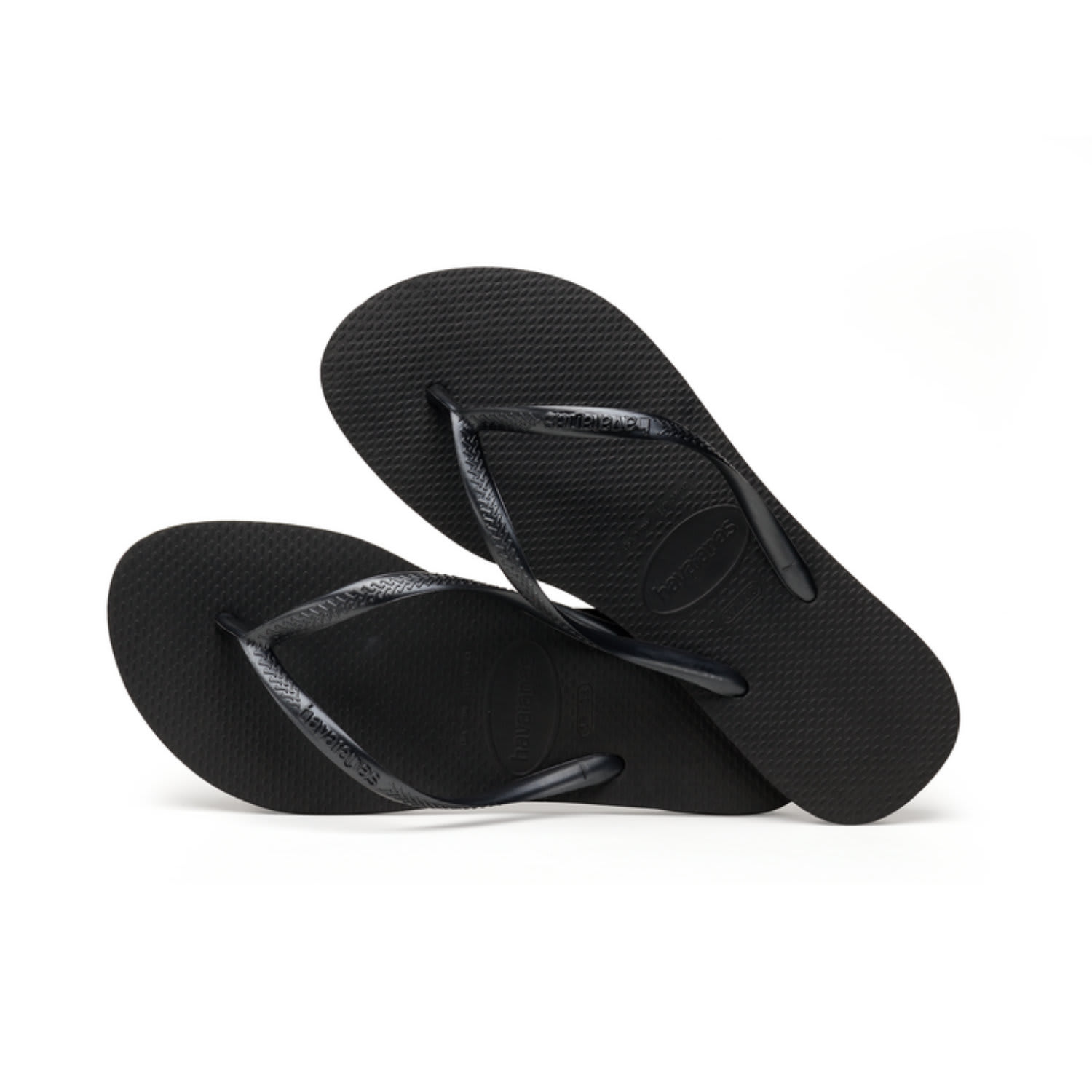 Havaianas Women&#039;s Slim Black Flip Flops, product, variation 2