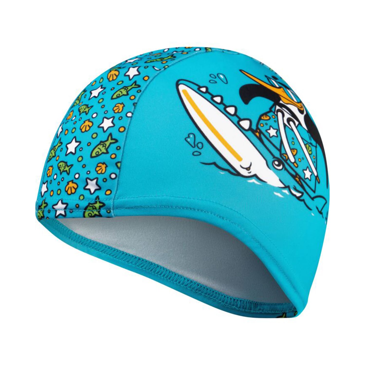Speedo Junior Printed Polyester Swimming Cap