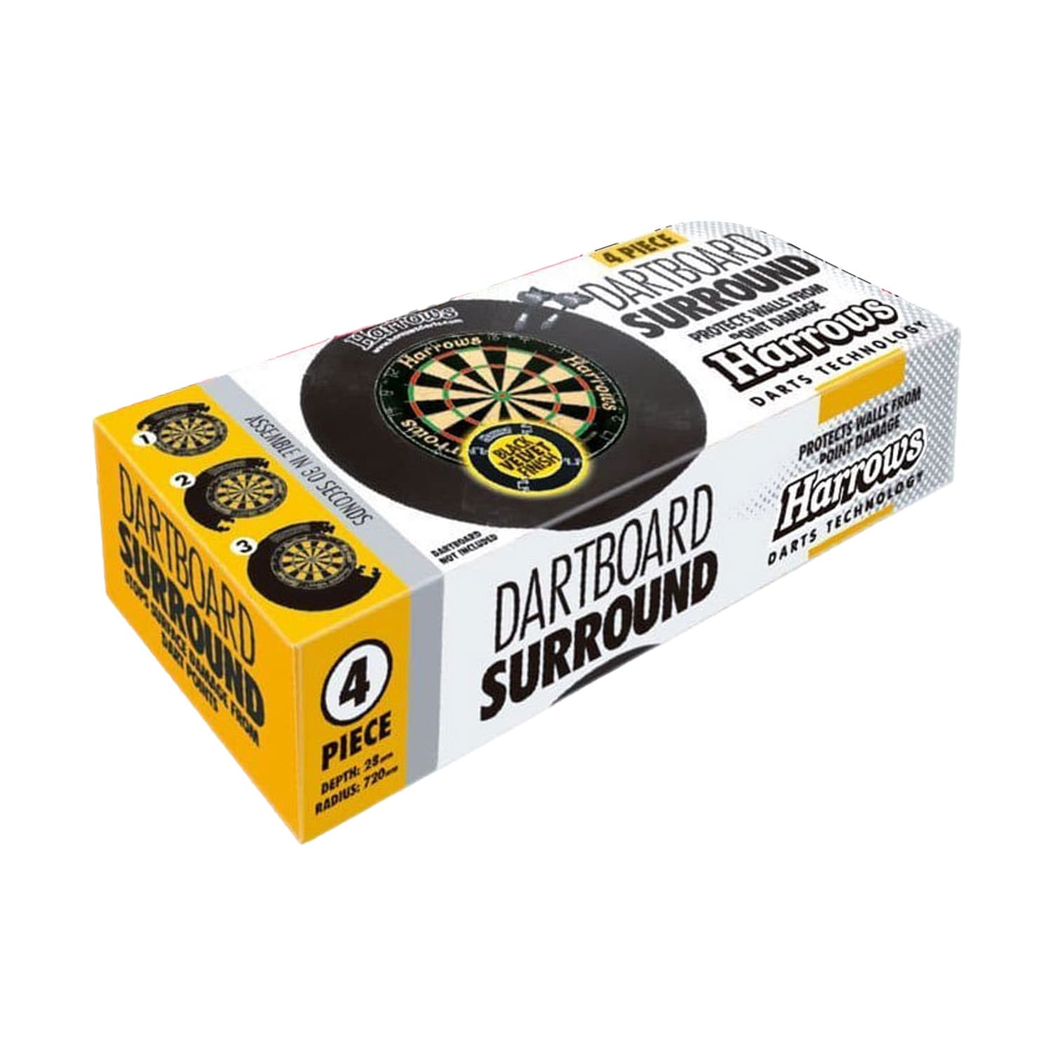 Harrows 4 Piece Dartboard  Surround, product, variation 2