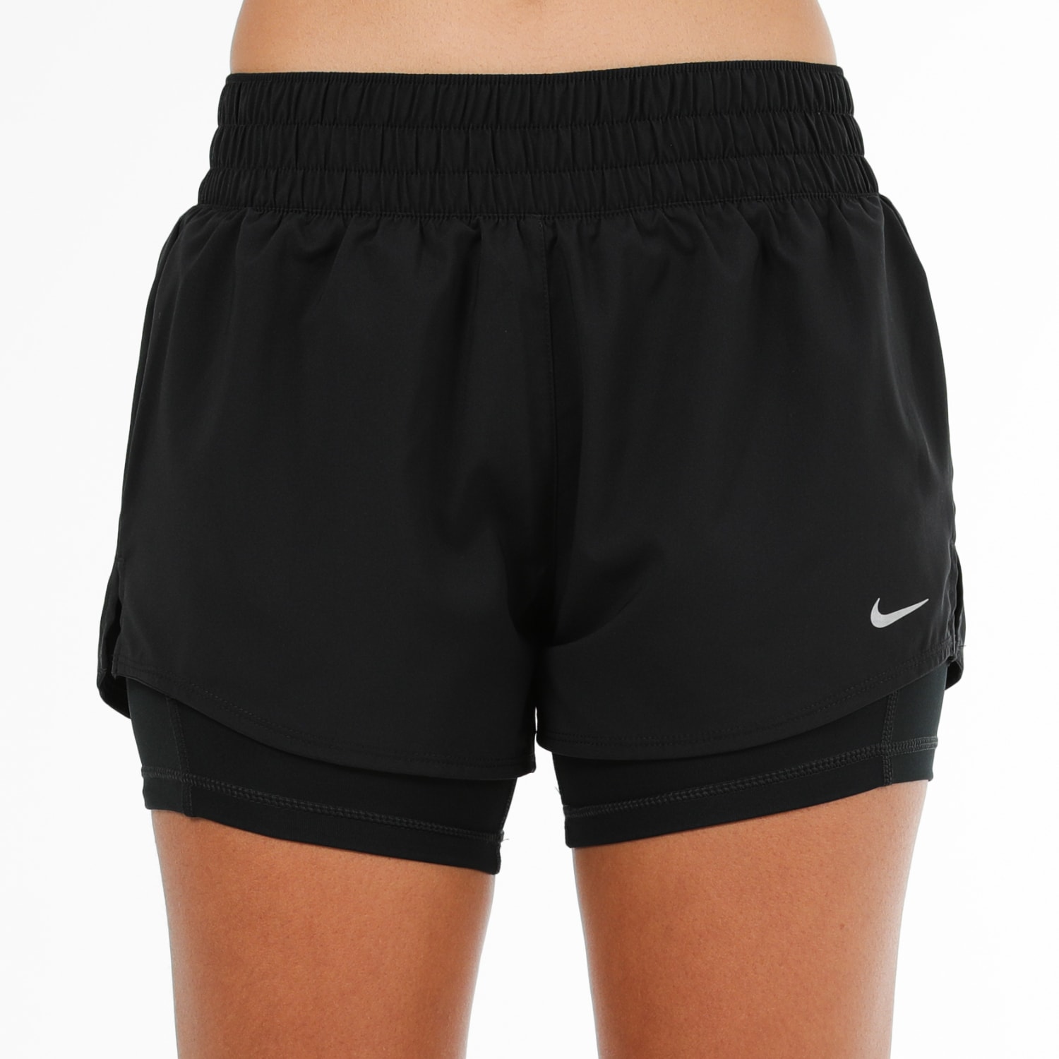 Nike Women's One Dri Fit Mid Rise 3'' 2-in-1 Running Short