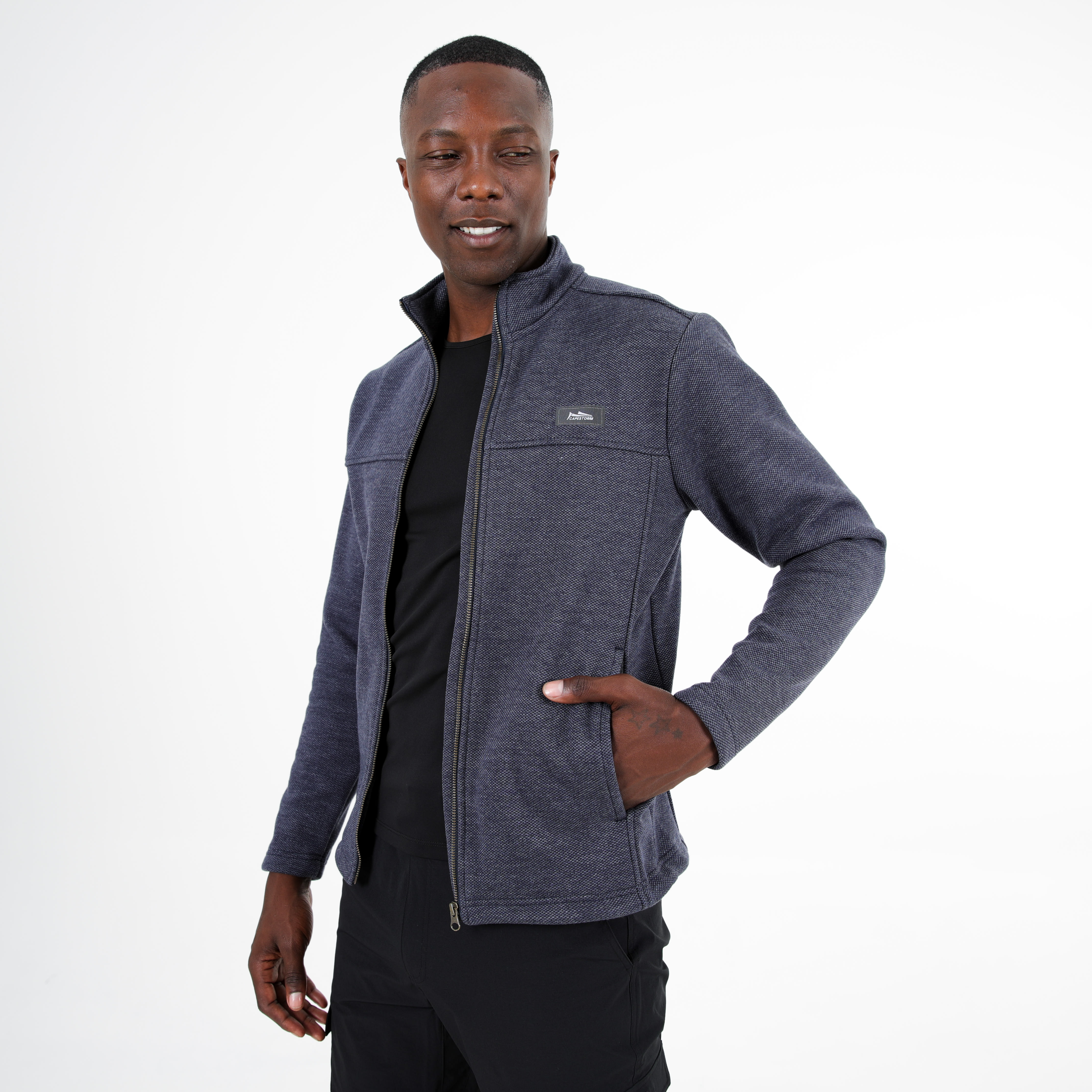 Capestorm Men&#039;s Indigo Full Zip Fleece Jacket, product, variation 5