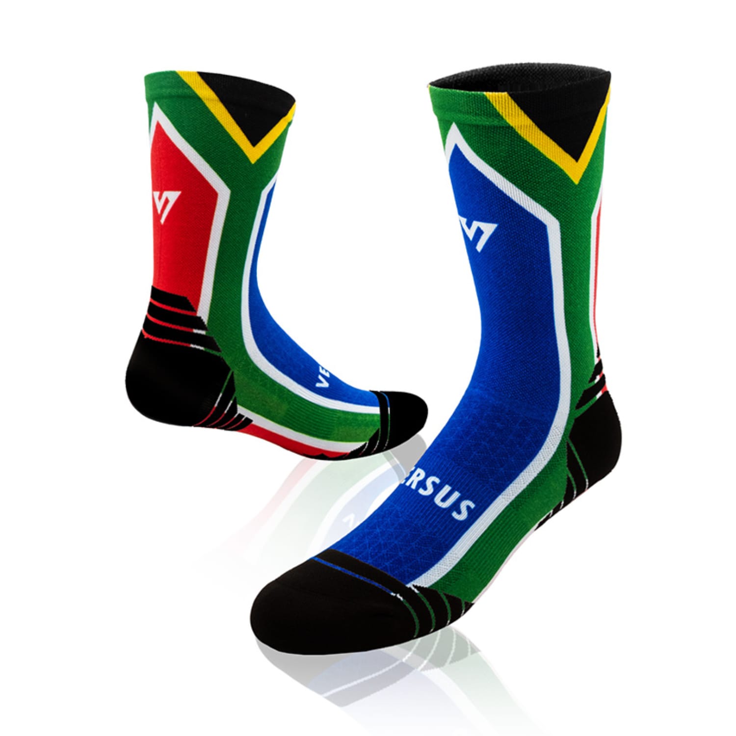Versus South Africa Flag Active Crew Length Junior Socks