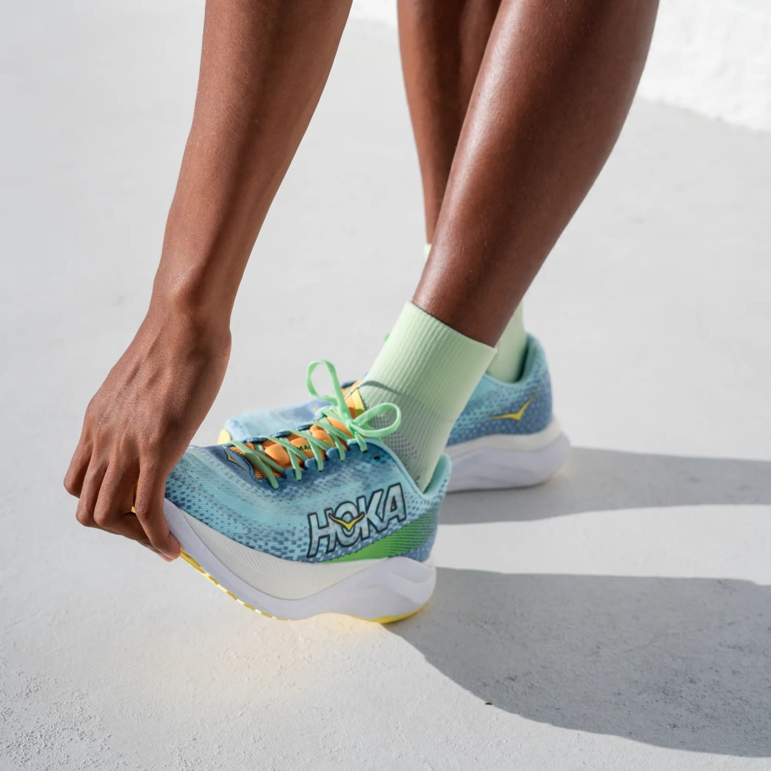 Versus Lime Active Quarter Length Socks, product, variation 2