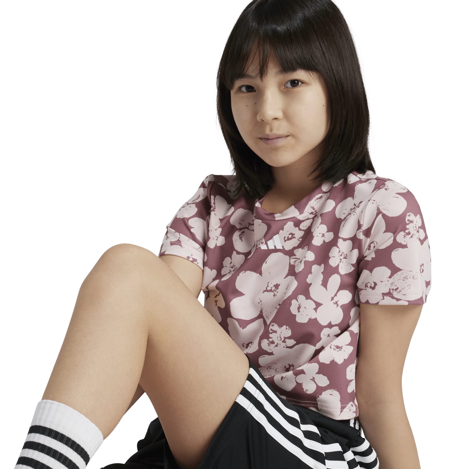 adidas Girls Essential Printed Tee, product, variation 5