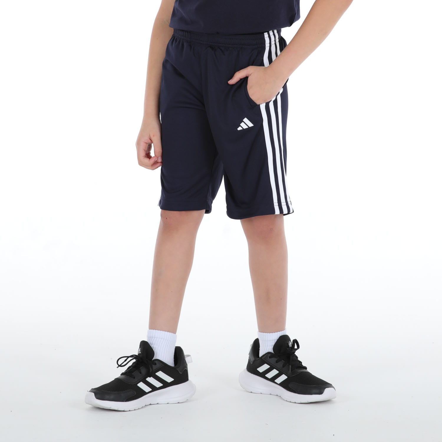 Adidas Boys Training 3 Stripe Short, product, variation 5