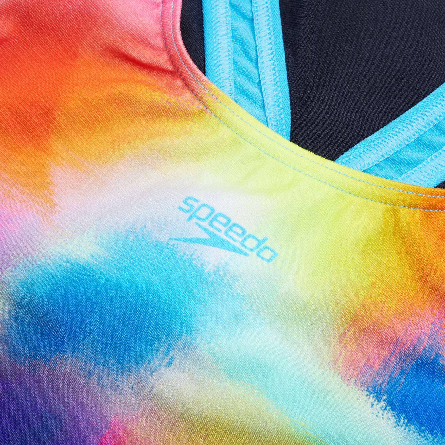 Speedo Girls Digi Placement Splashback 1 Piece Swimsuit, product, variation 4