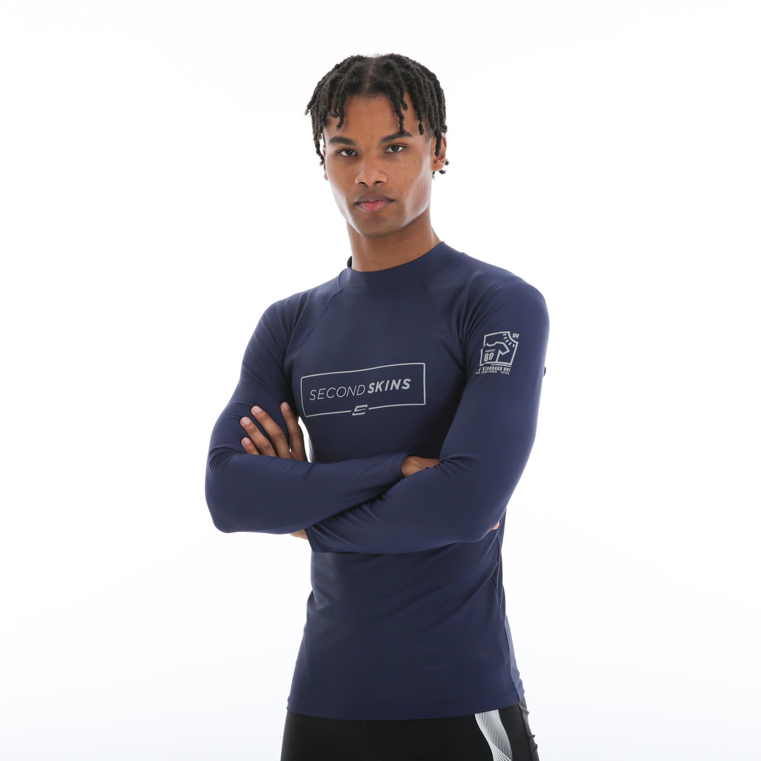 Second Skins Men&#039;s Flash Logo Long Sleeve Rashvest, product, variation 4