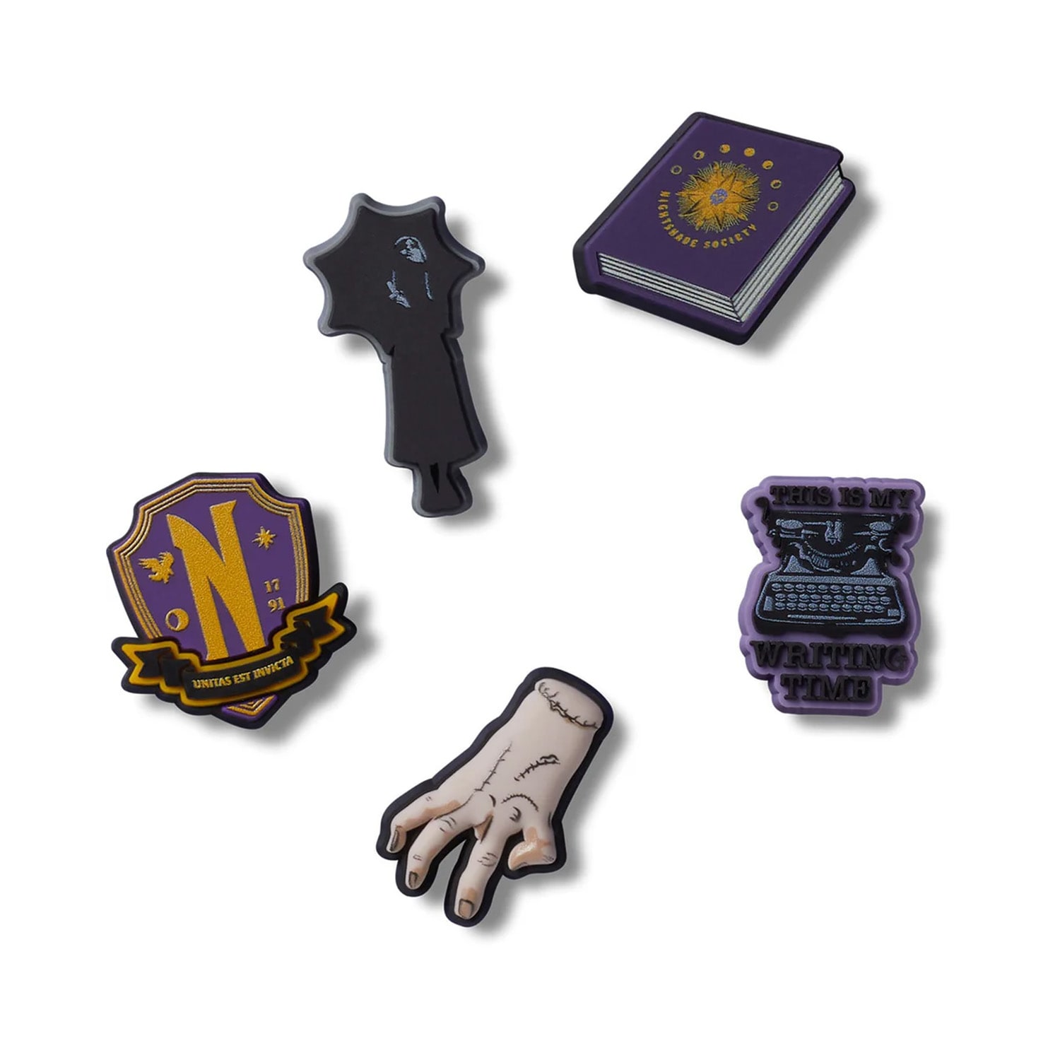 Crocs Addams Family 5 Pack Jibbitz