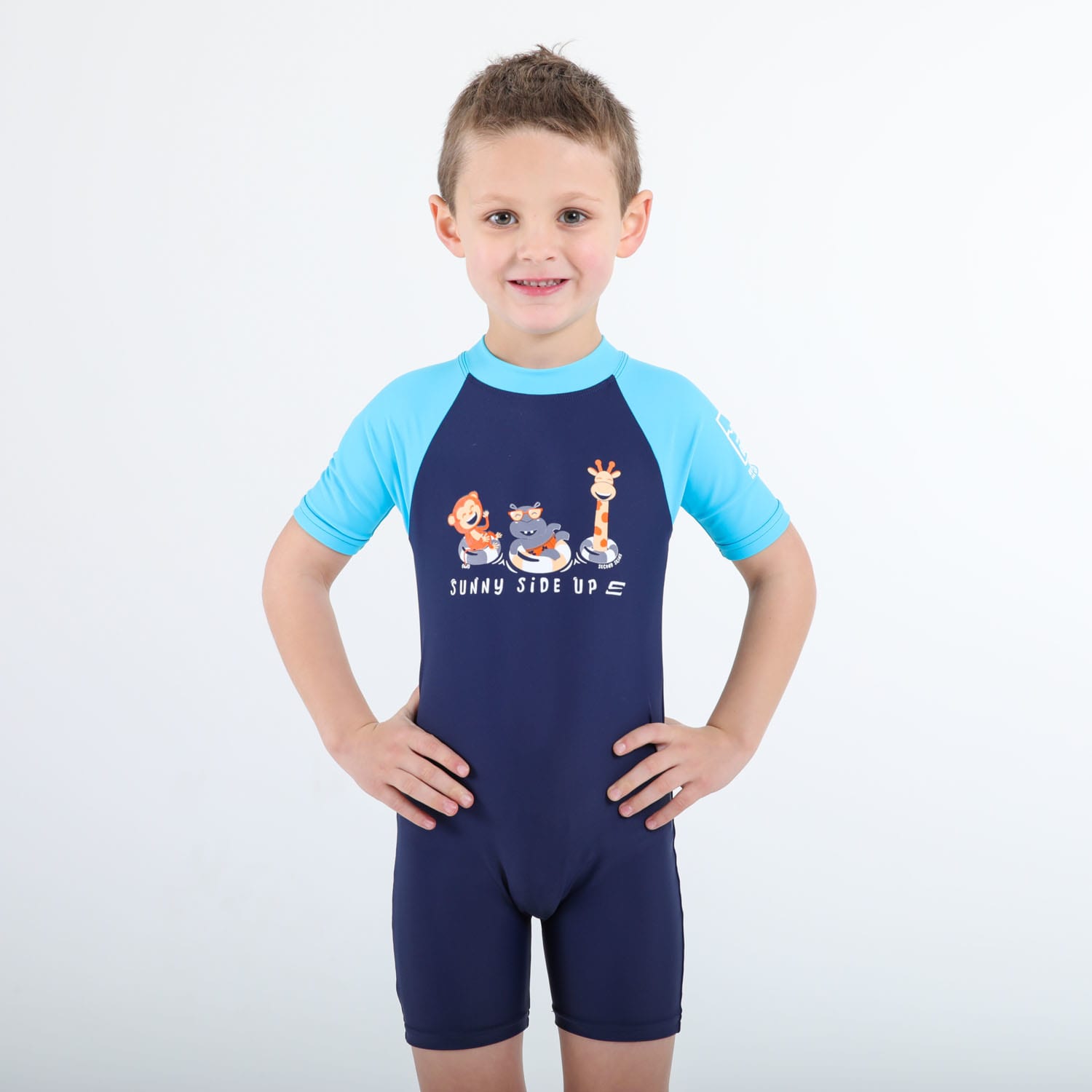 Second Skins Boys Sunny Side Up Short Sleeve Sunsuit, product, variation 2