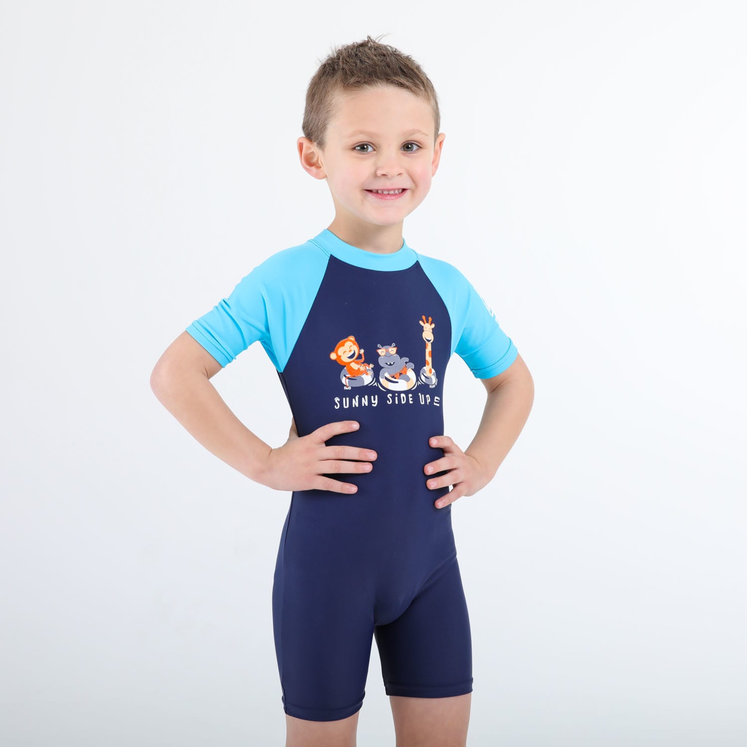Second Skins Boys Sunny Side Up Short Sleeve Sunsuit, product, variation 3