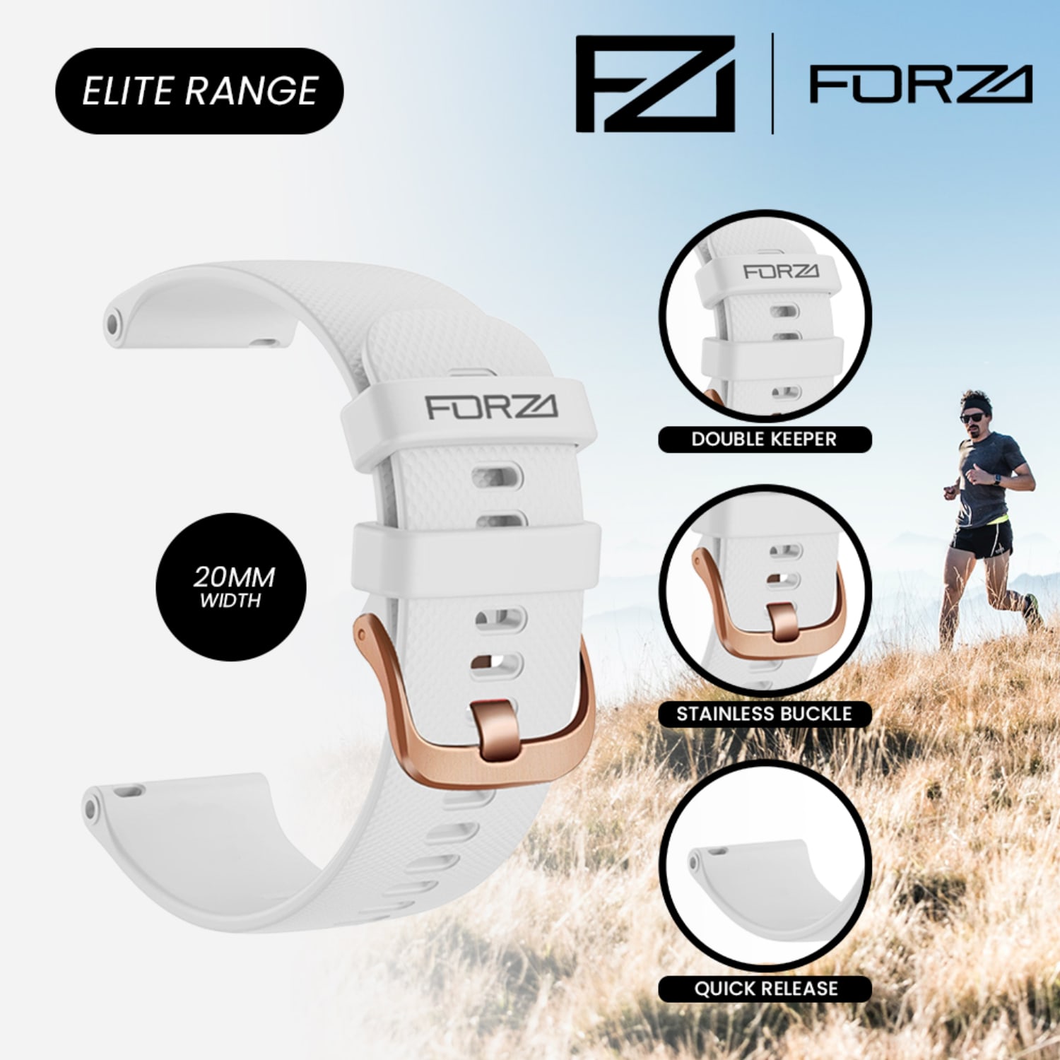FORZA Elite 20mm Quick Release Watch Strap, product, variation 4