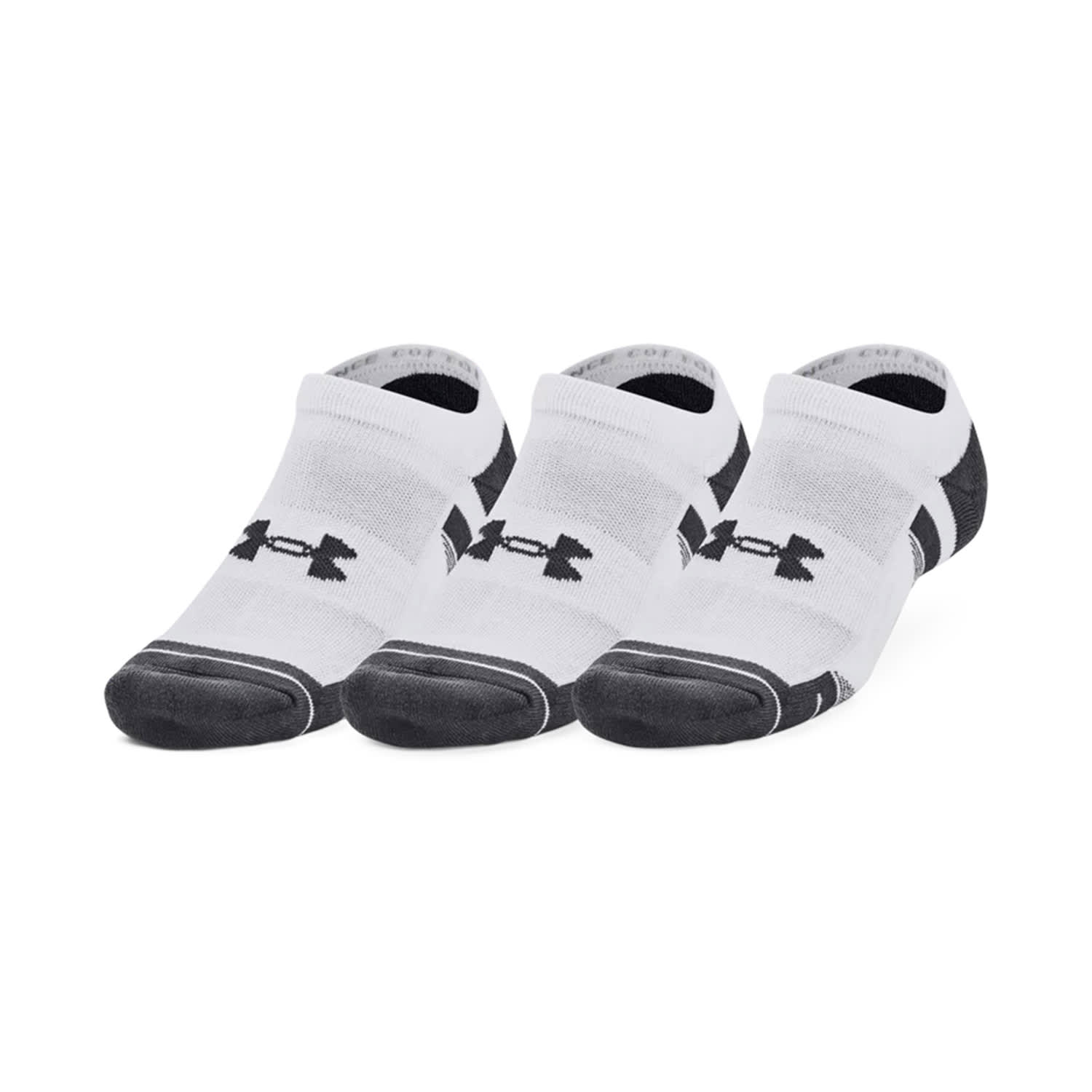 Under Armour Performance Tech No Show 3 Pack Socks