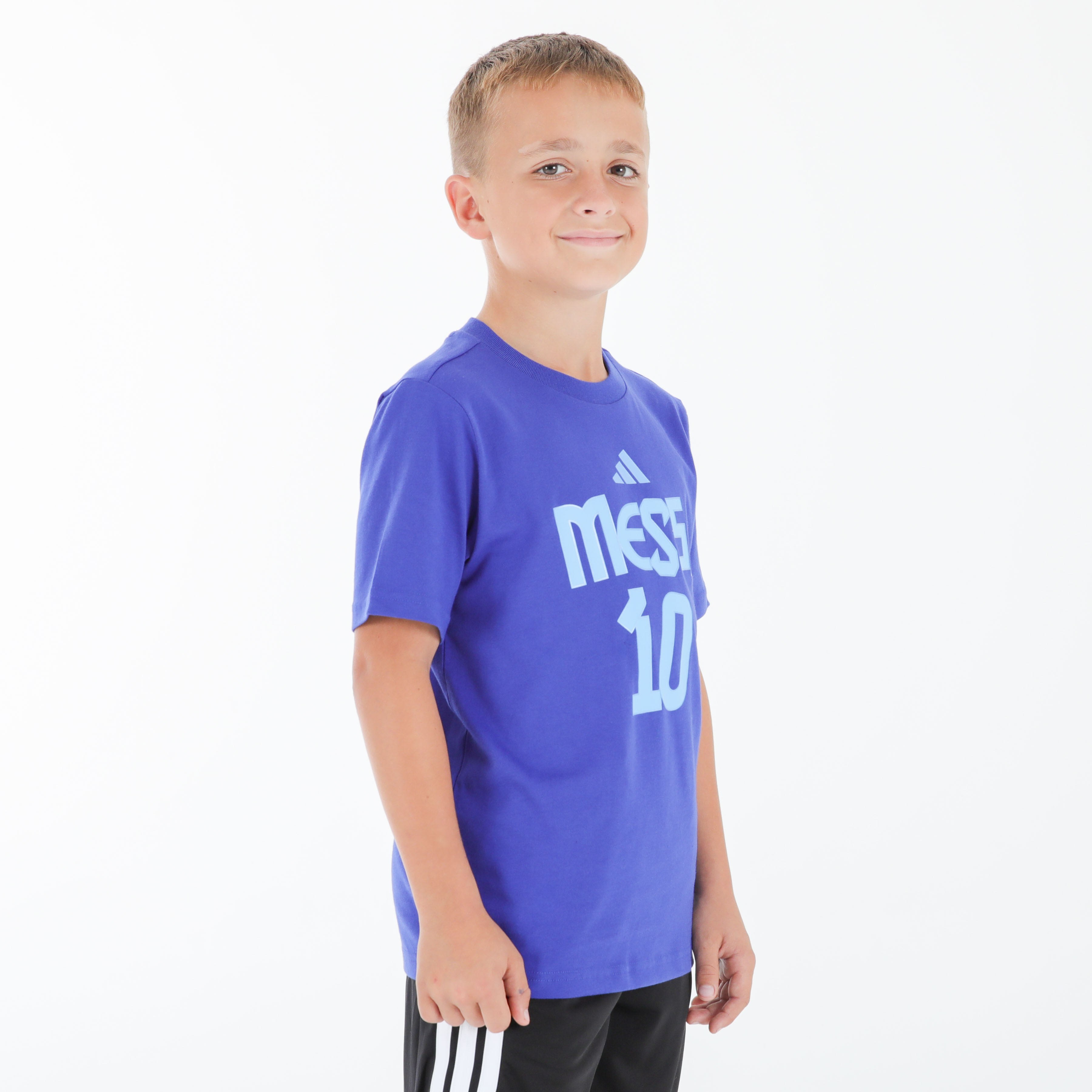 adidas Boys Messi Cotton Tee, product, variation 4