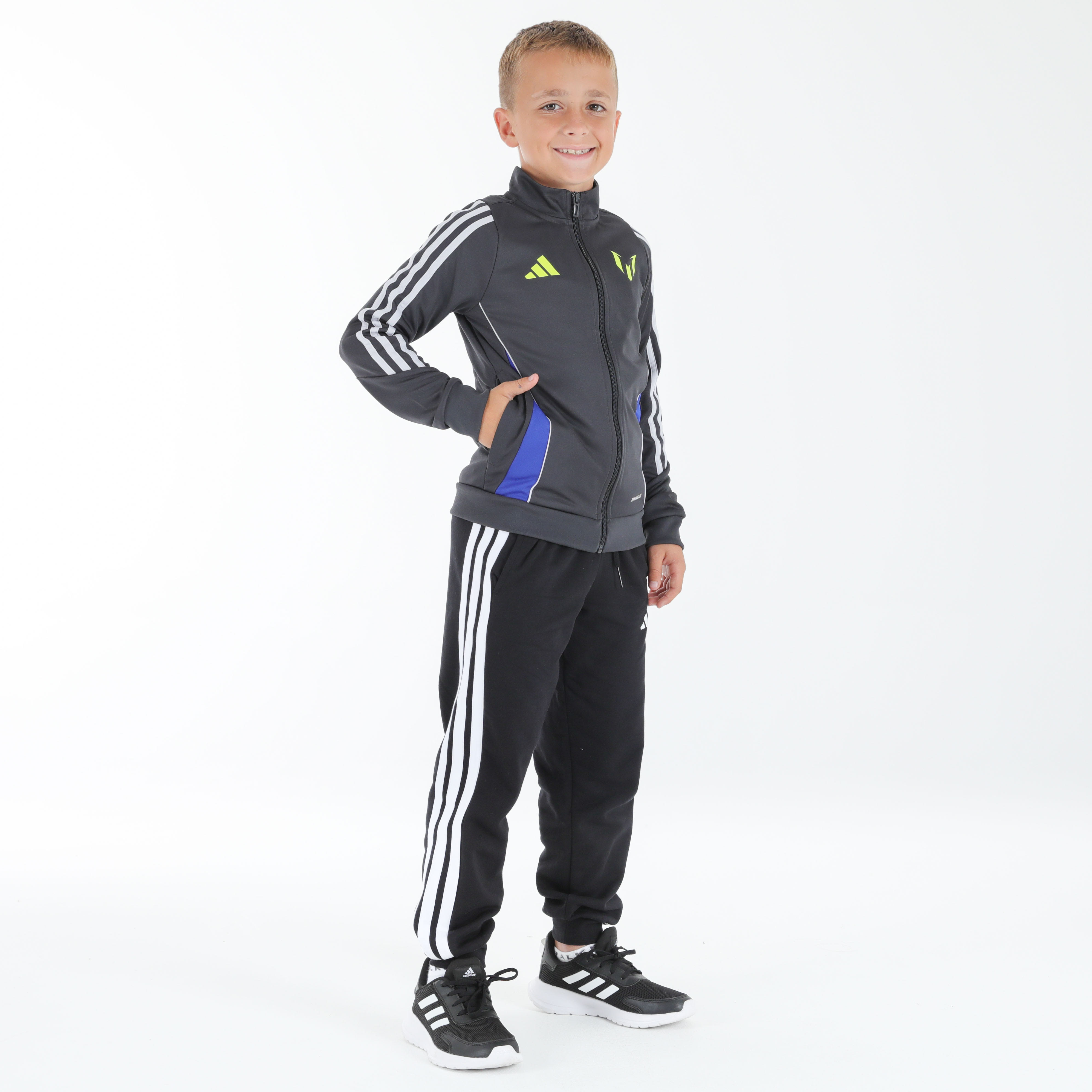 adidas Boys 3 Stripe Fleece Sweatpant, product, variation 7