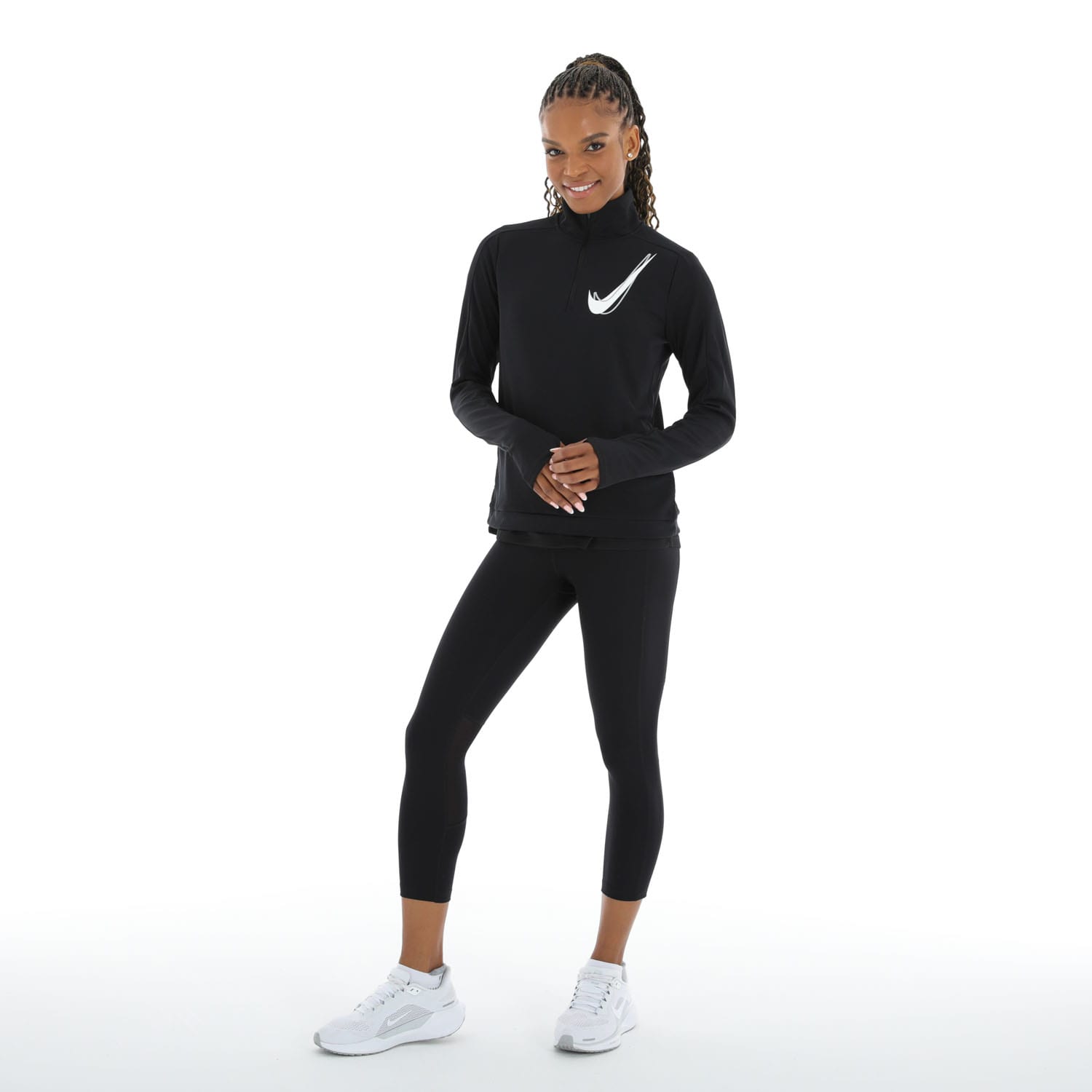 Nike Women&#039;s Swoosh Hybrid 1/2 Zip Running Long Sleeve, product, variation 10
