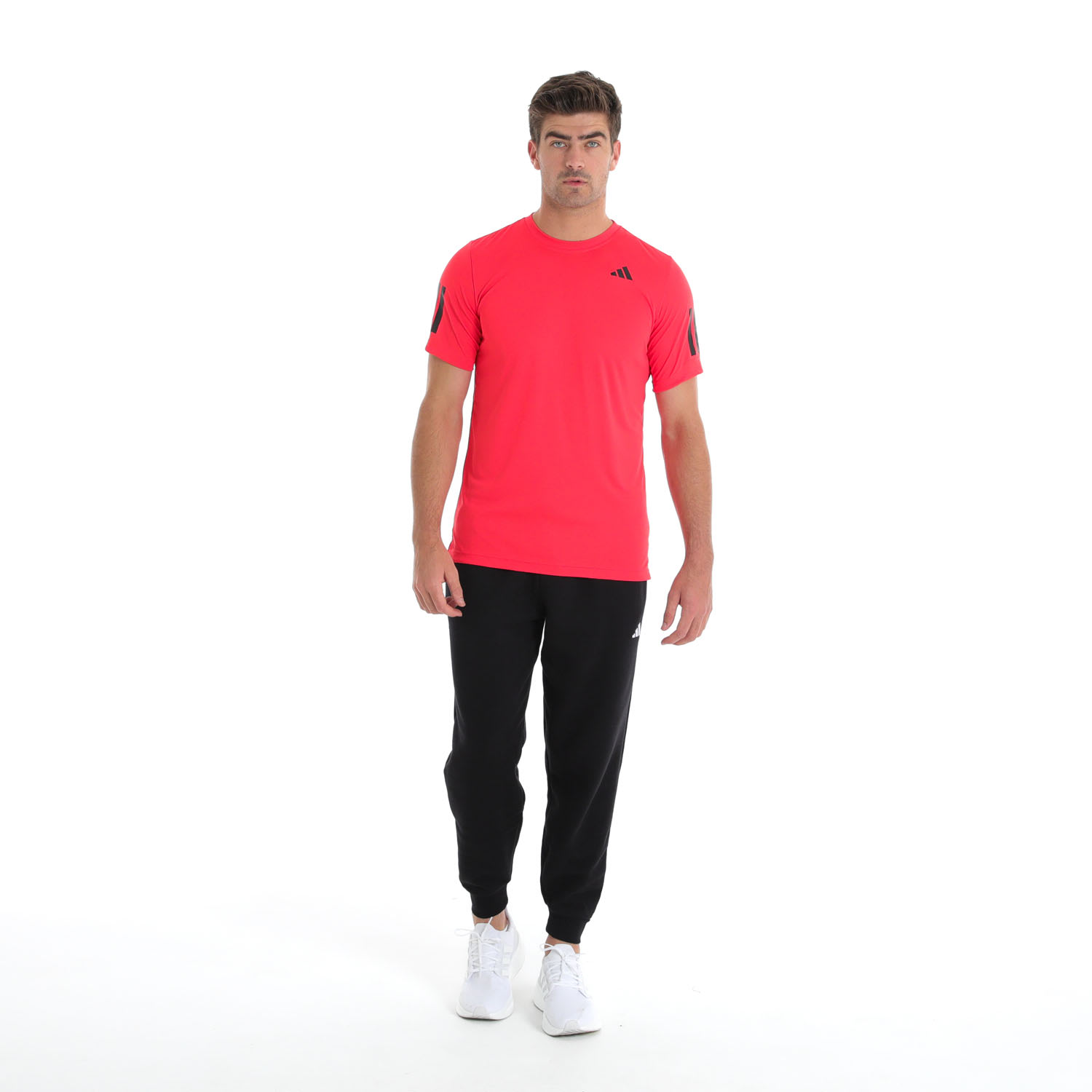 adidas Men&#039;s Club 3 Stripe Court Tee, product, variation 8