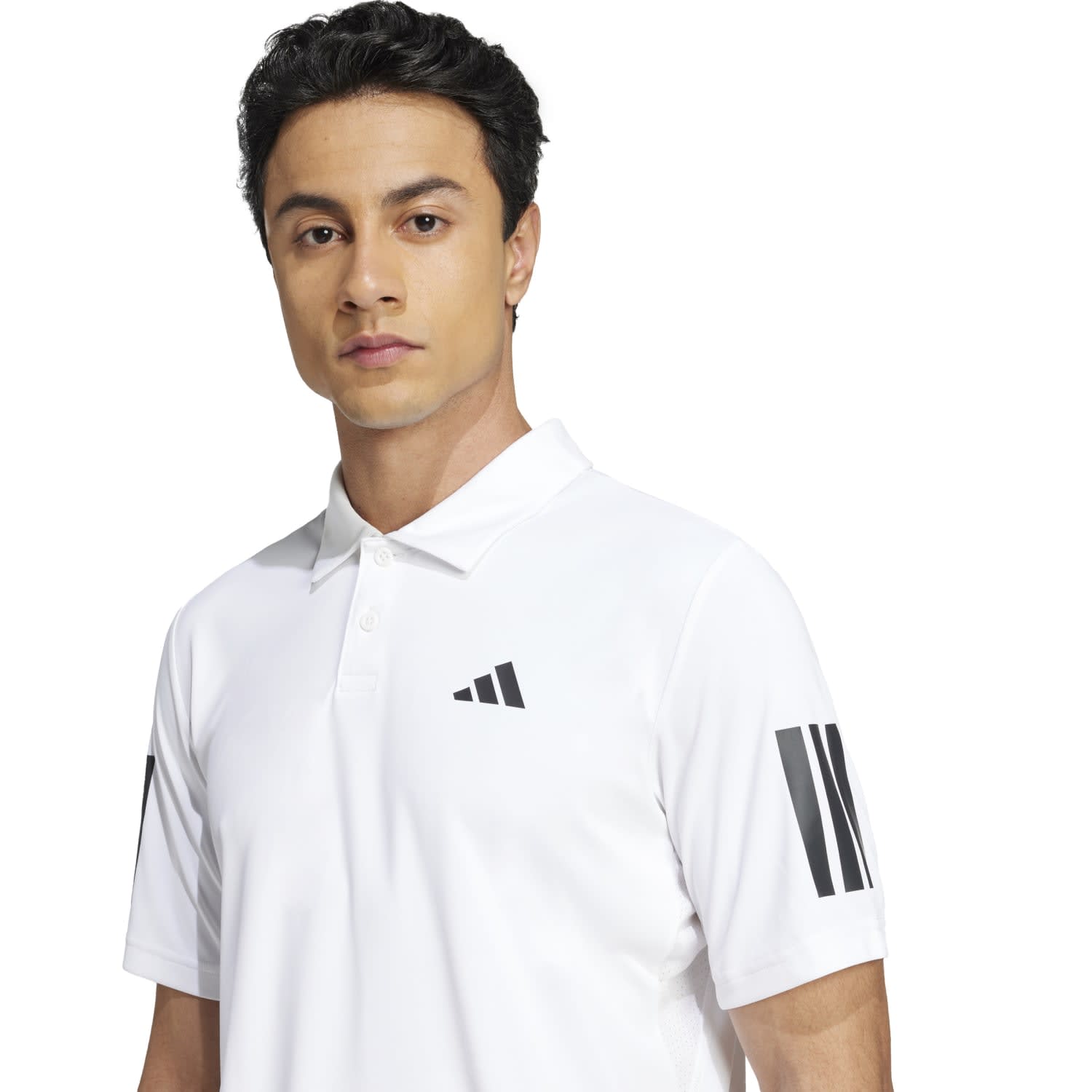 adidas Men&#039;s Club 3 Stripe Court Tee, product, variation 4