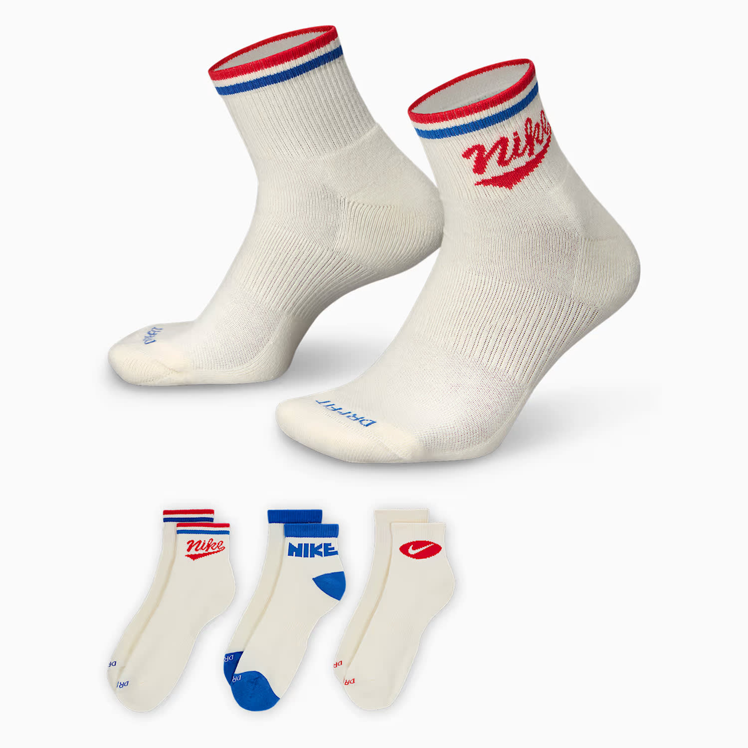 Nike Everyday Plus Ankle 3-Packs Socks