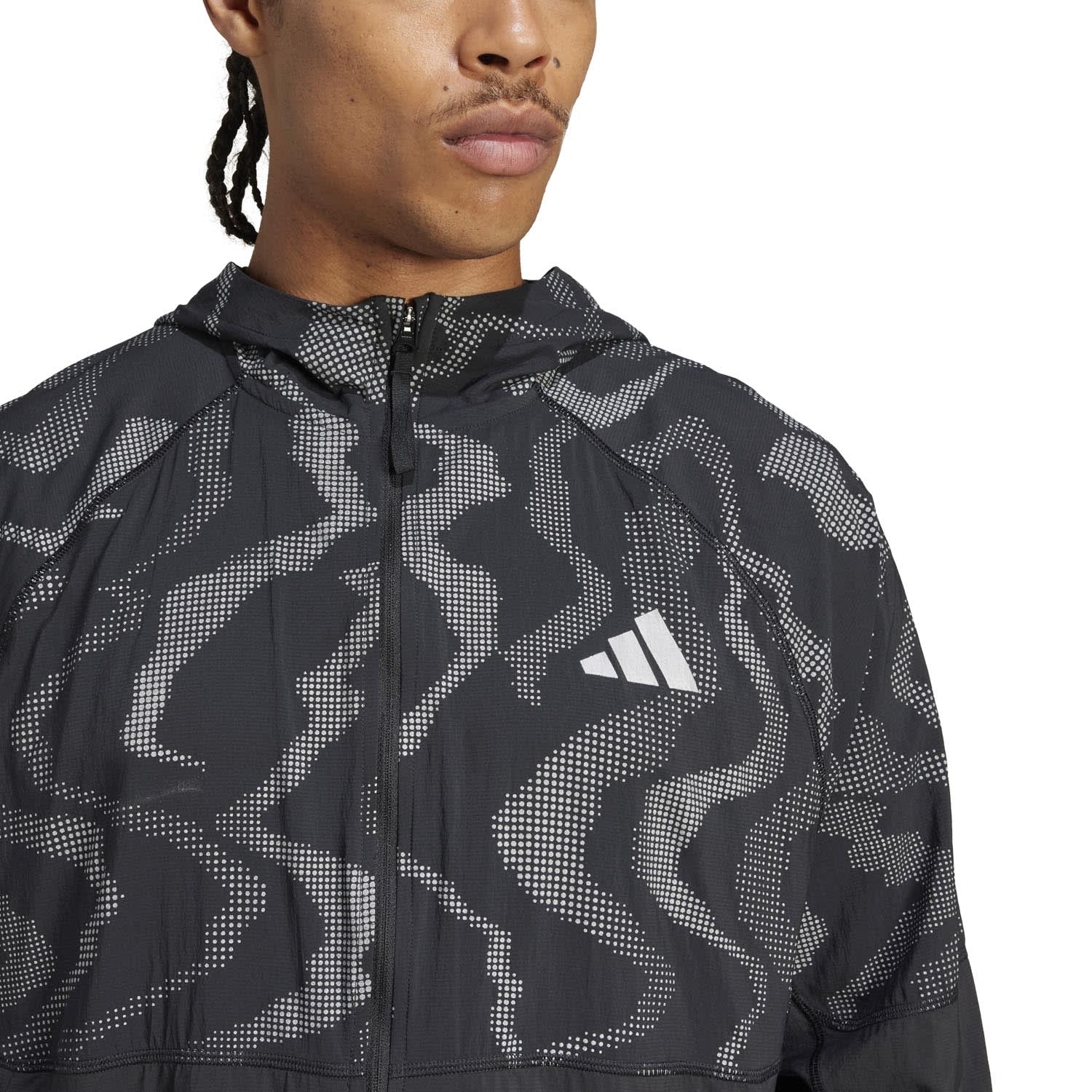 adidas Men&#039;s Ultimate Hivis Running Jacket, product, variation 3