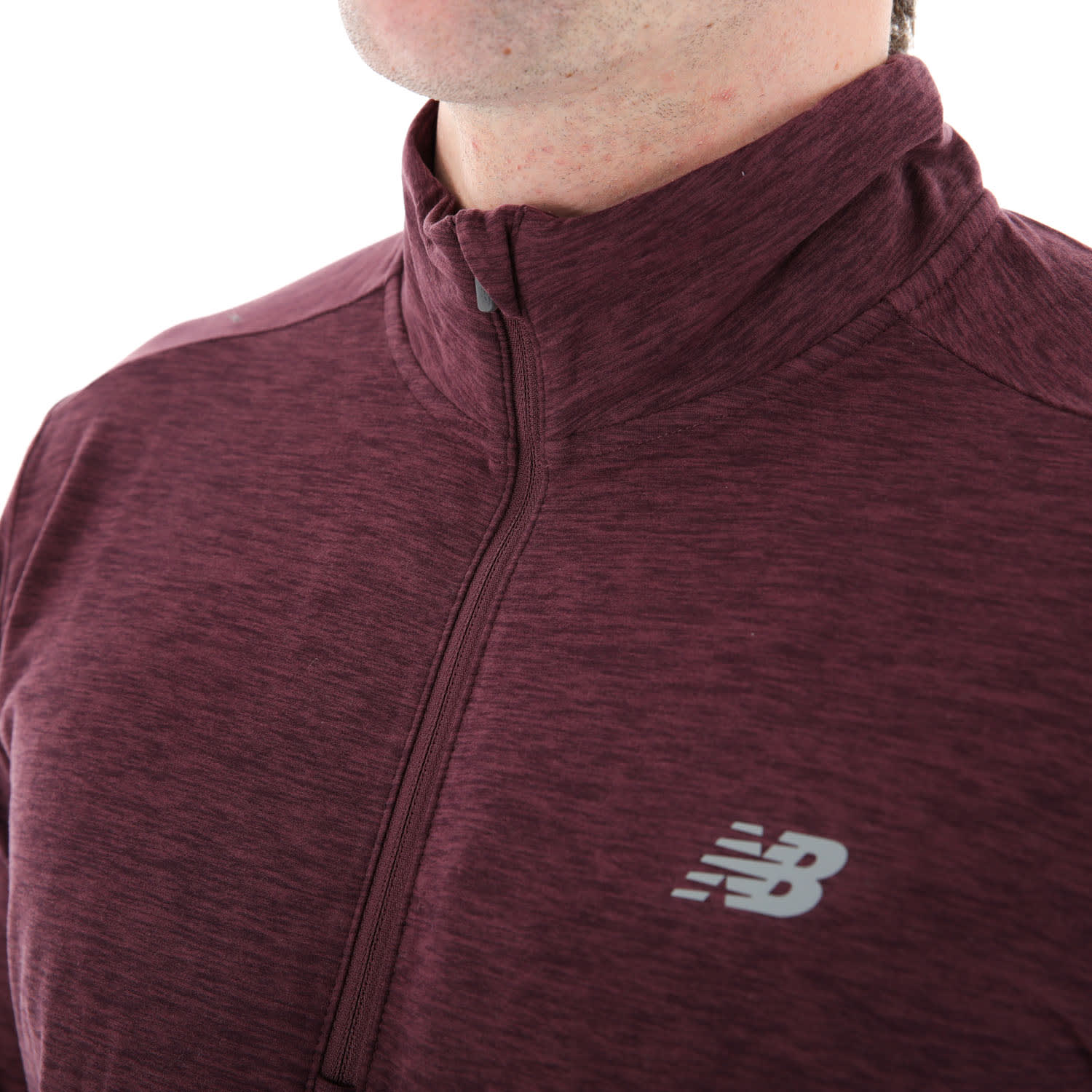 New Balance Men&#039;s Space Dye 1/4 Zip Running Long Sleeve, product, variation 5
