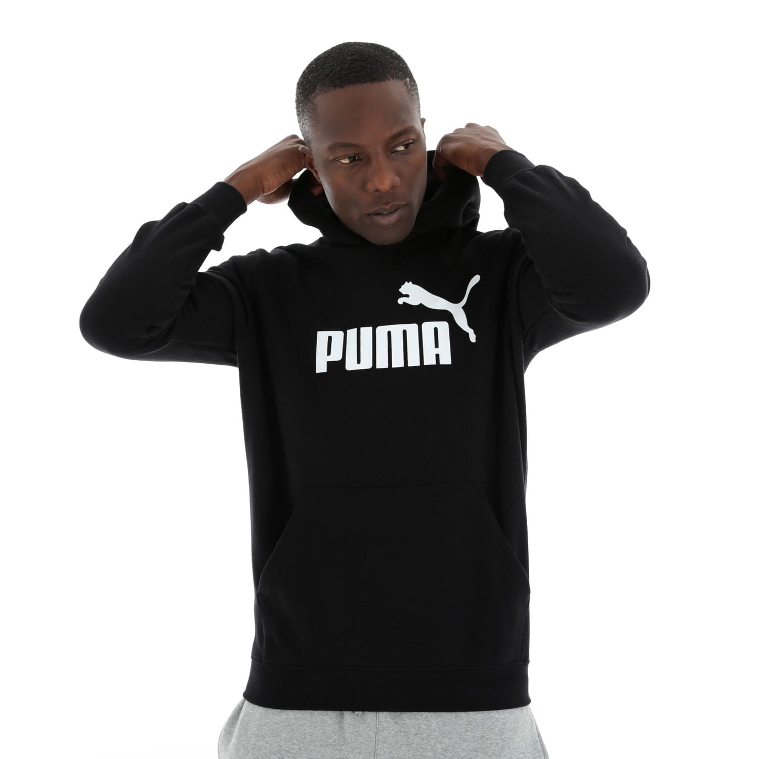 Puma Men&#039;s Essential No. 1 Big Logo Fleece Hoodie, product, variation 5
