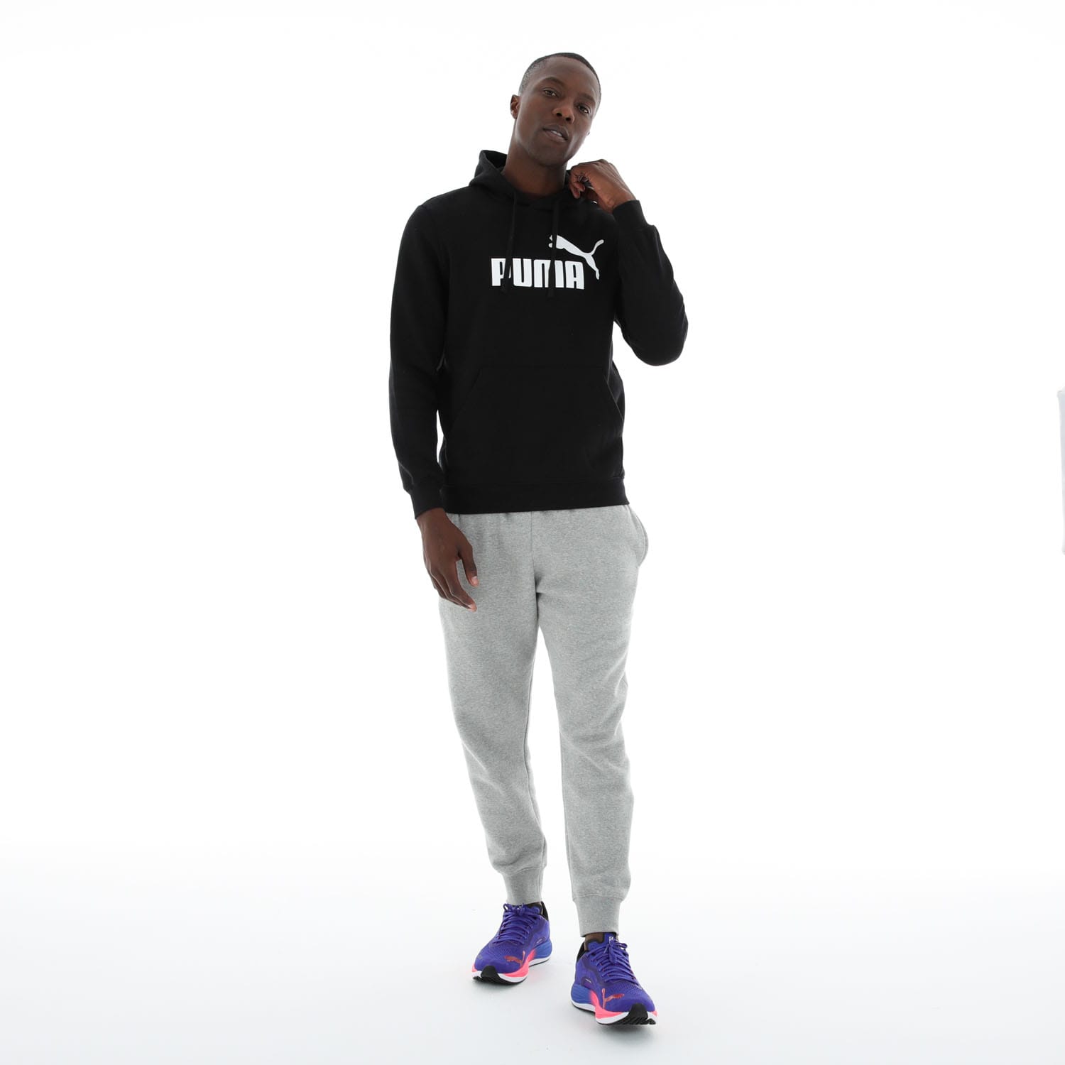 Puma Men&#039;s Essential No. 1 Big Logo Fleece Hoodie, product, variation 9