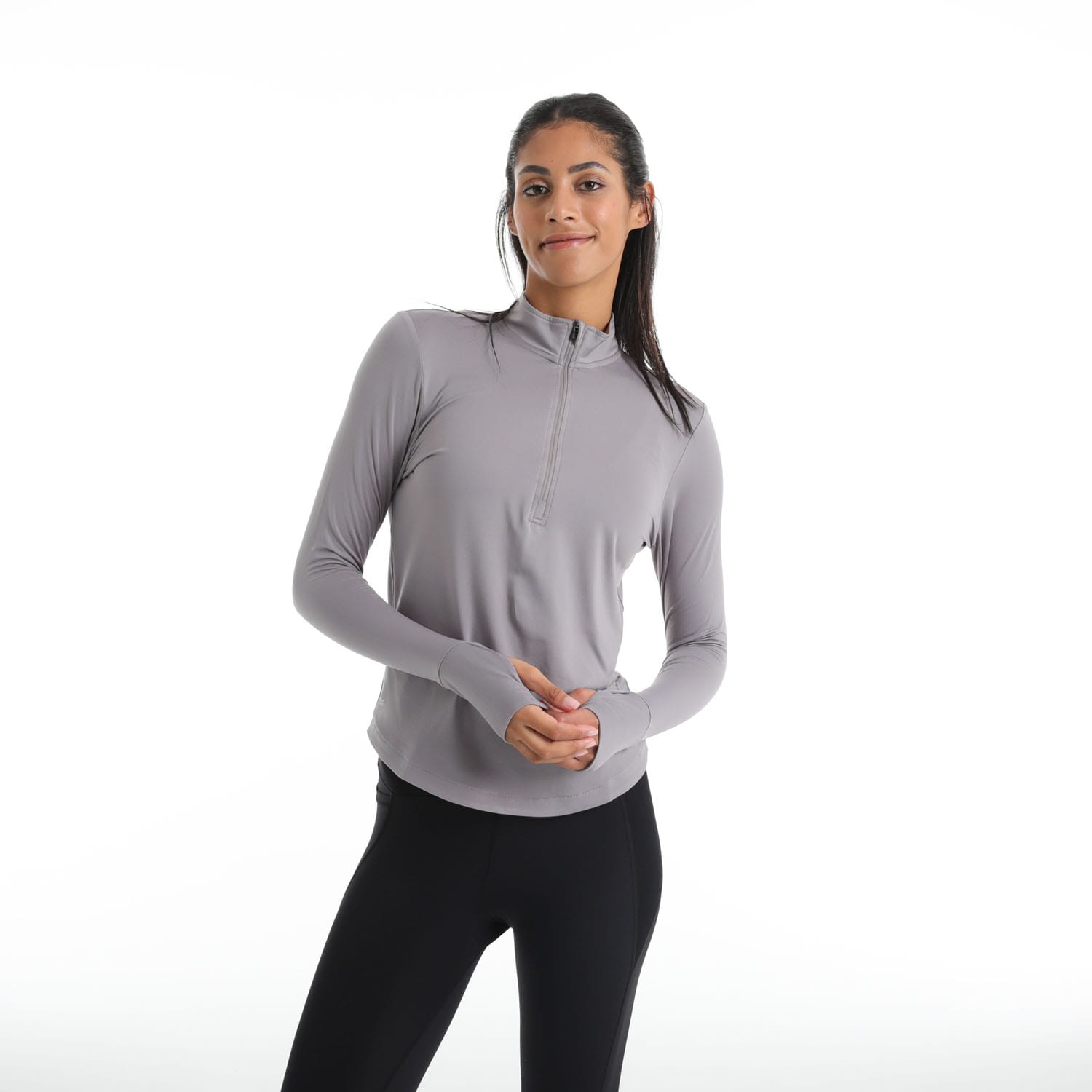 First Ascent Women's Corefit 1/4 Zip Running Long Sleeve