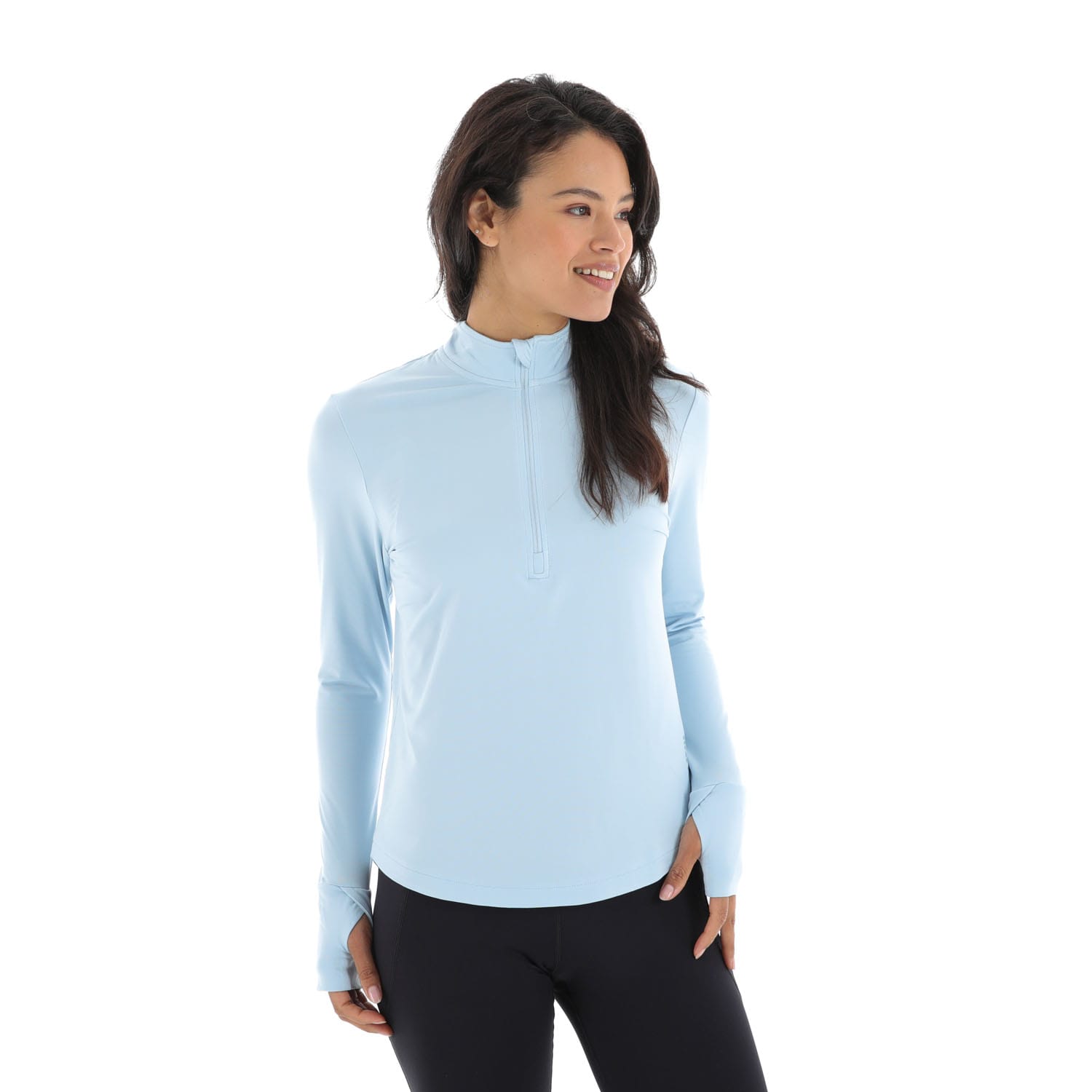 First Ascent Women&#039;s Corefit 1/4 Zip Running Long Sleeve, product, variation 2