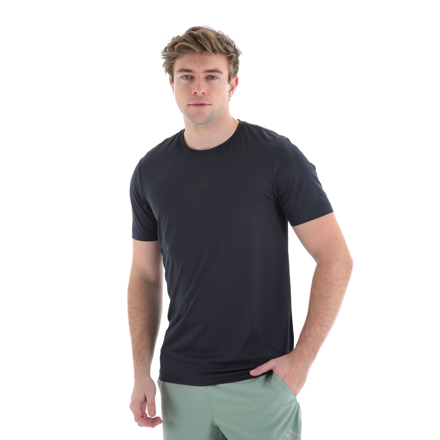 adidas Men&#039;s Training Essential Front Logo Tee, product, variation 3