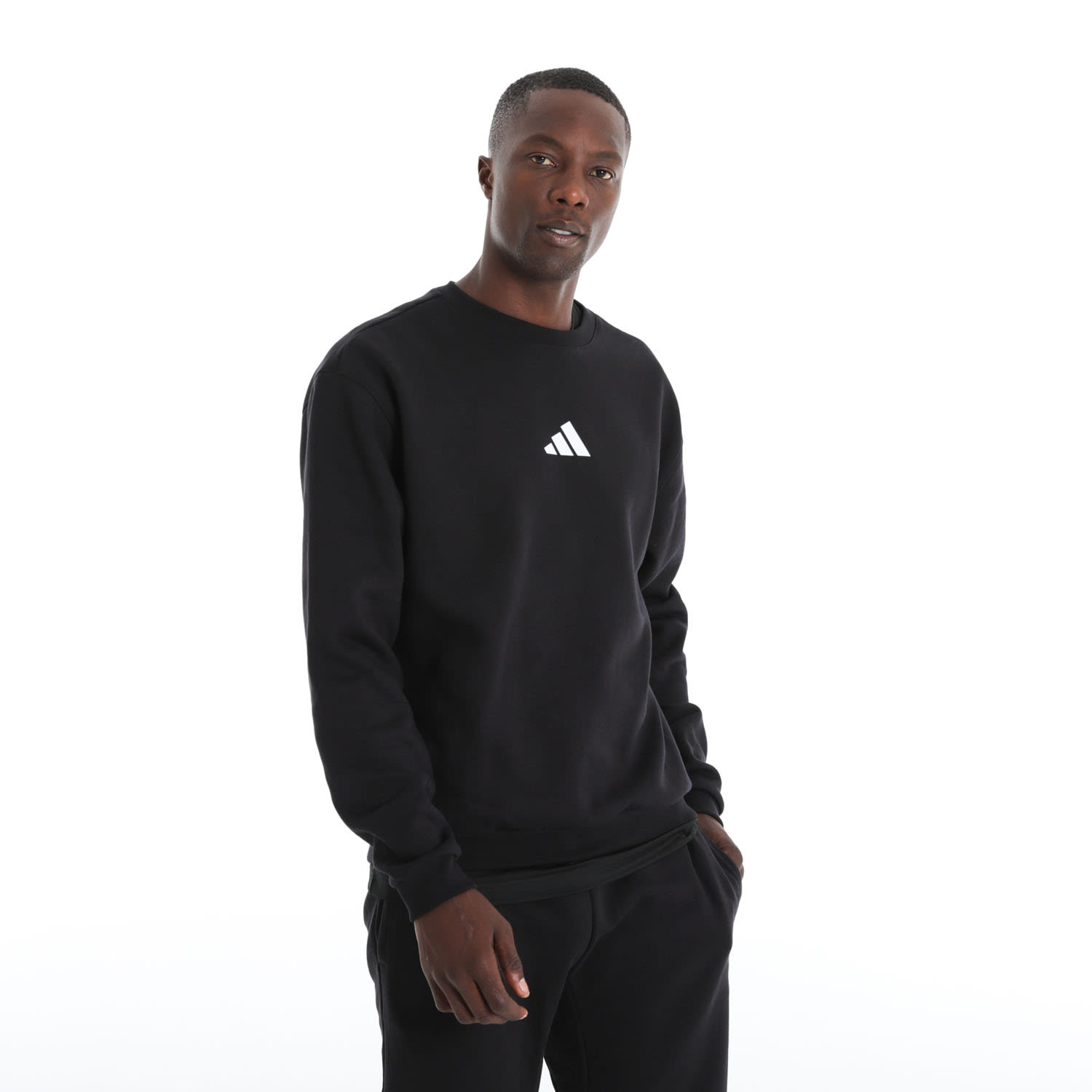 adidas Men&#039;s Feel Cozy Fleece Sweat Top, product, variation 3