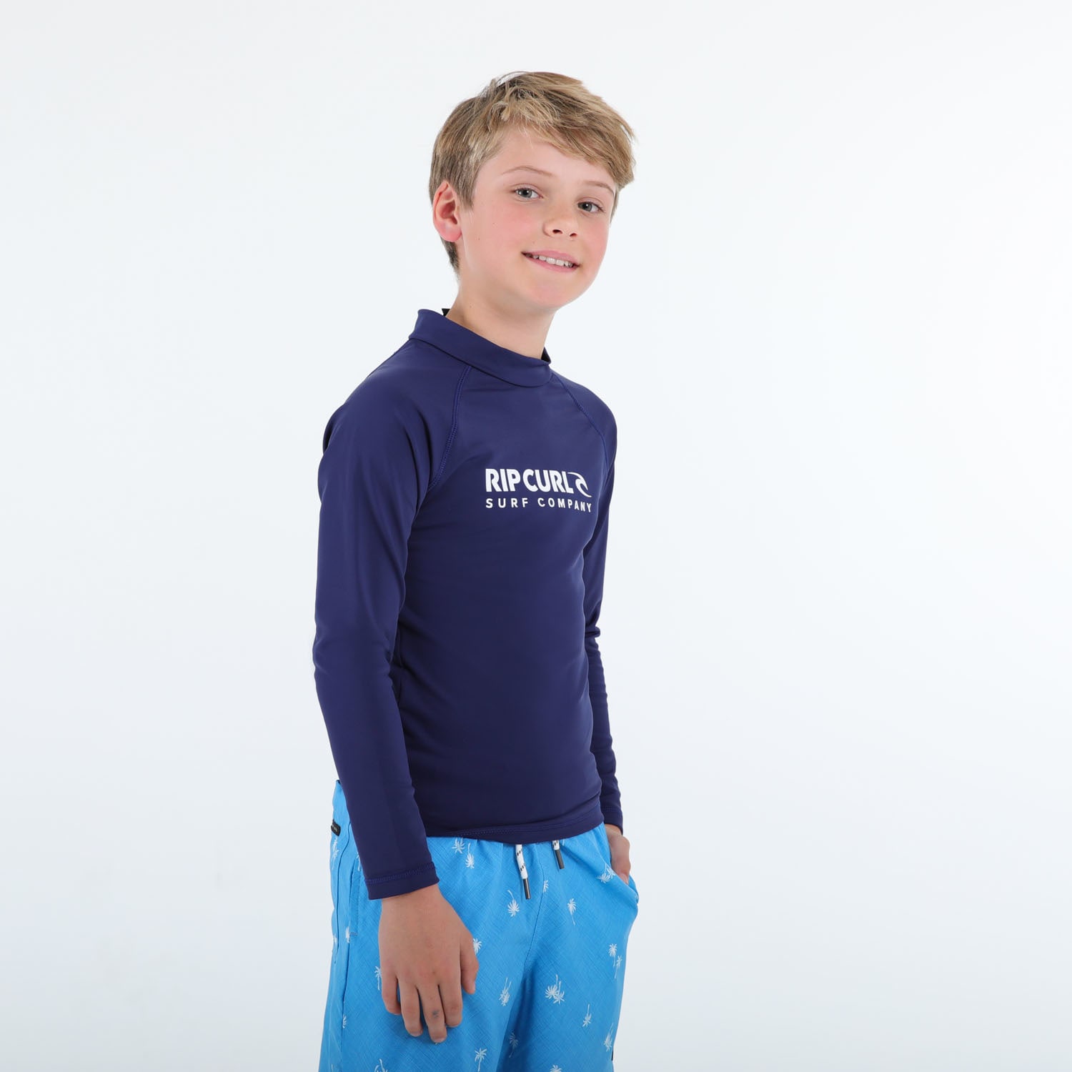 Rip Curl Boys Stacked Corp Long Sleeve Rashvest, product, variation 2