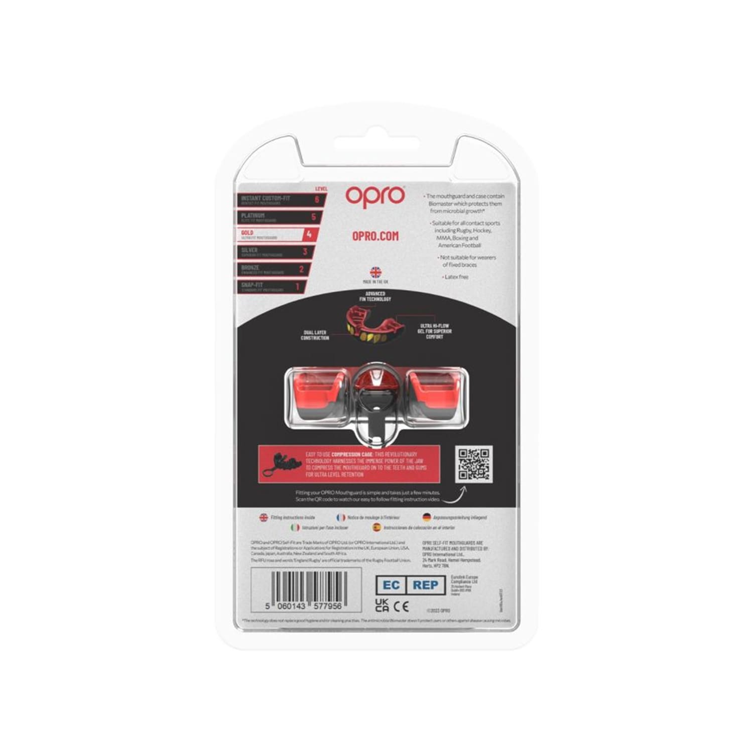 OPRO Gold Jawz Senior Mouthguard, product, variation 3