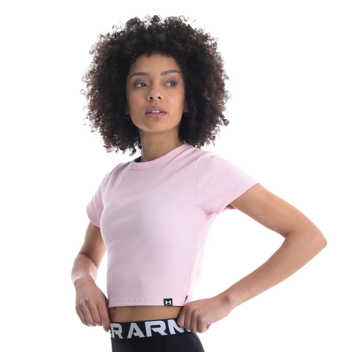 Under Armour Women&#039;s Rival Rib Baby Tee, product, variation 5