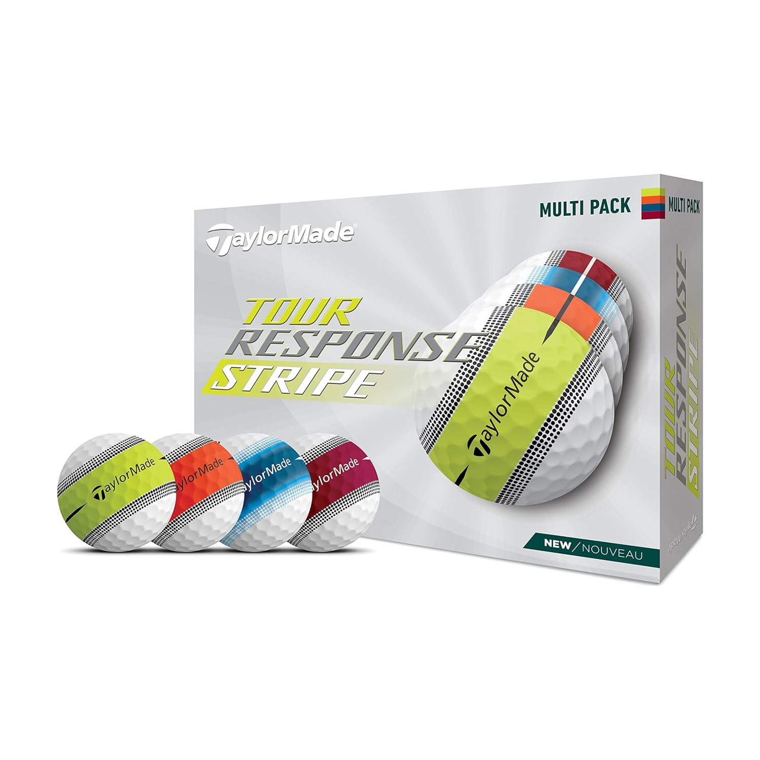 Taylormade Tour Response TM23 Multistripe 12 Ball Pack
