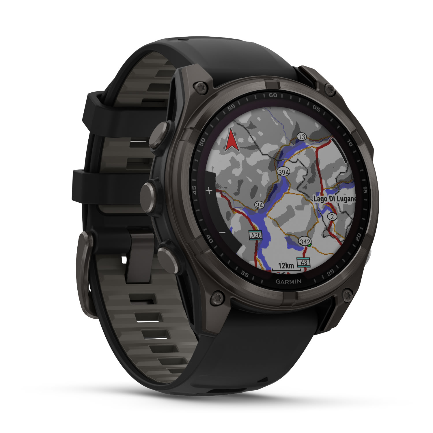 Garmin Fenix 8 47mm Sapphire Solar Multisport Smartwatch - Carbon Grey, product, variation 10