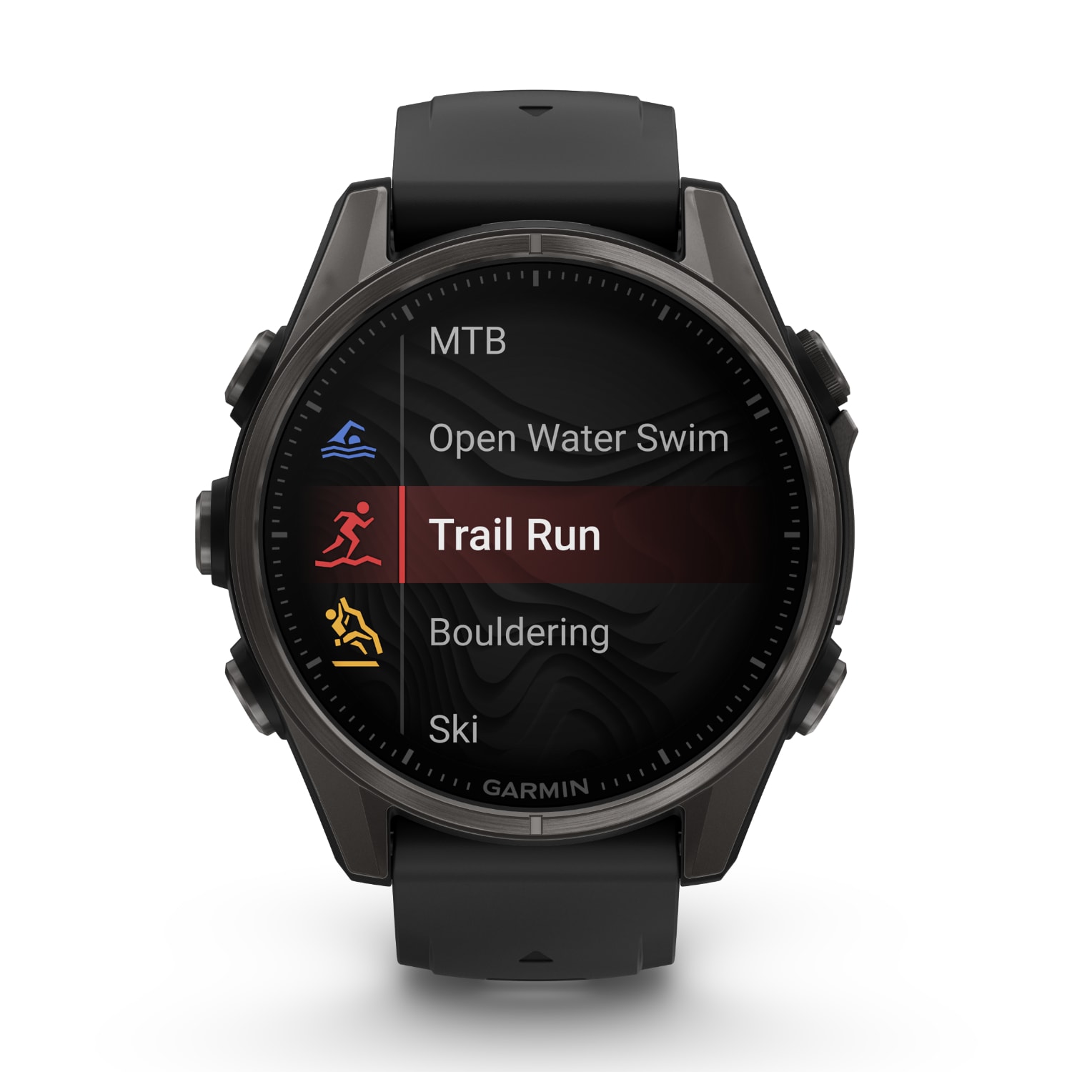 Garmin Fenix 8 43mm AMOLED Sapphire Multisport Smartwatch - Carbon Grey, product, variation 4