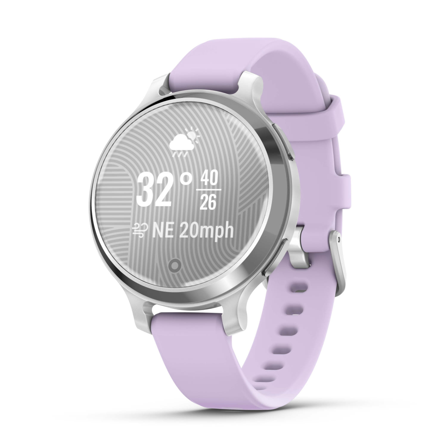 Garmin Lily 2 Active Stylish GPS Smartwatch - Silver/Purple, product, variation 2