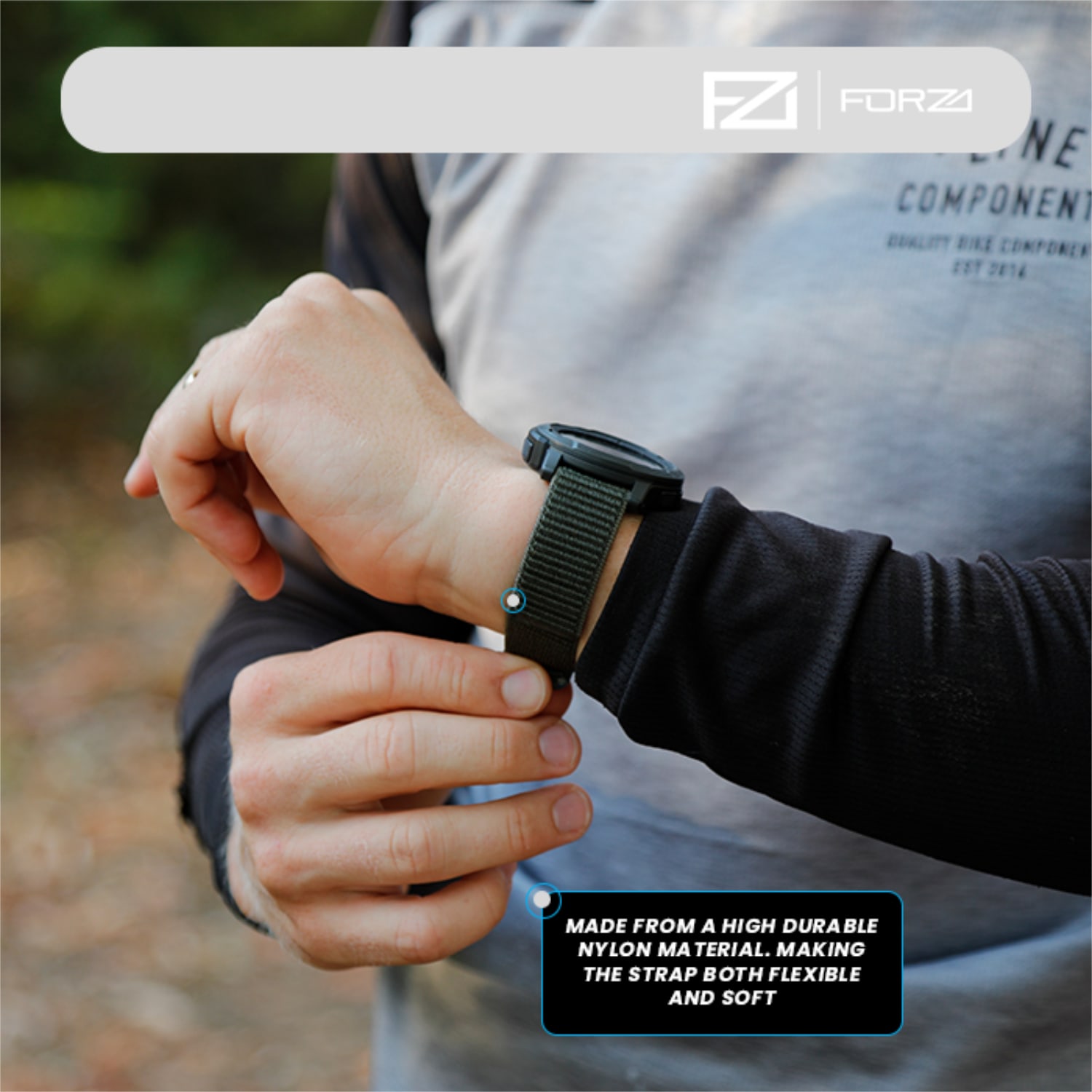 FORZA Elite 22mm Nylon Watch Strap, product, variation 6