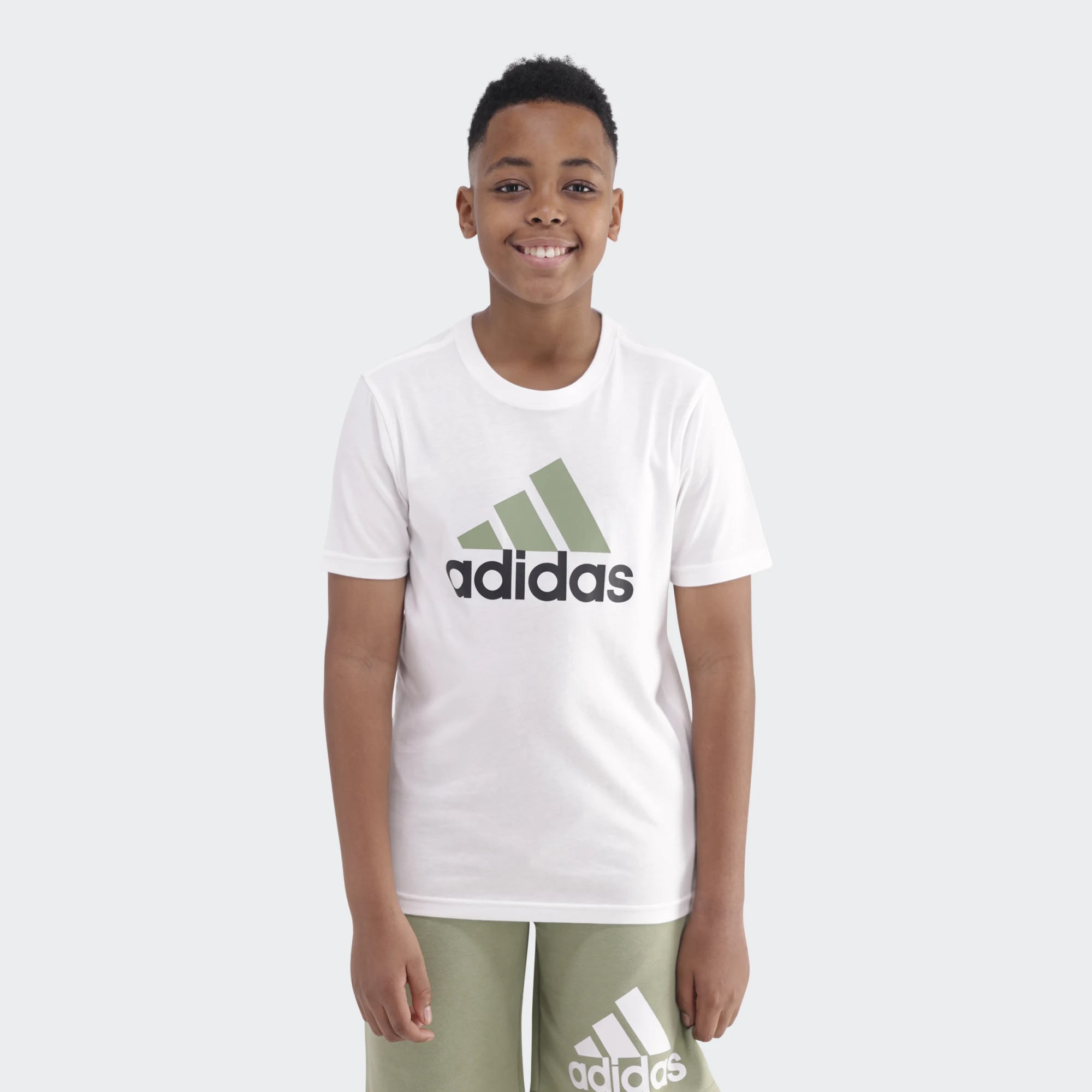 Adidas Boys Big Logo 2 Colour Tee