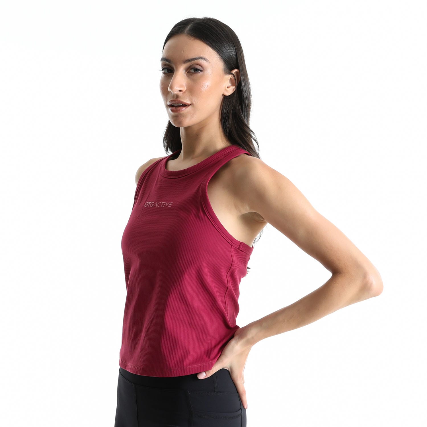 OTG Women's Rib Gym Tank, product, variation 4
