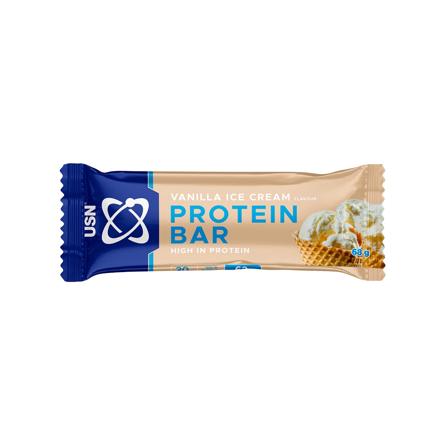 USN Protein Bar Vanilla Ice Cream 68g