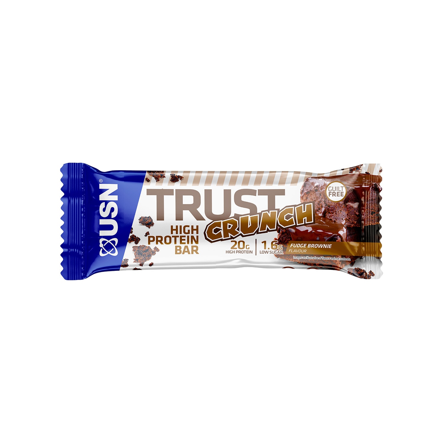 USN Protein Trust Crunch Bar Fudge Brownie 60g