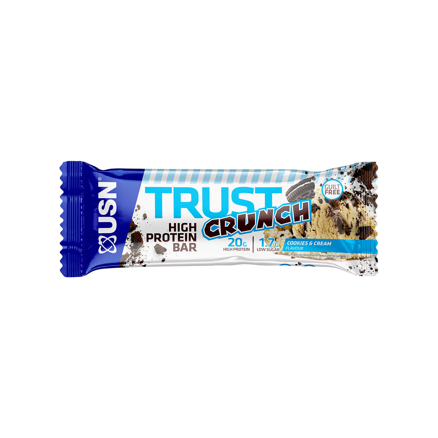 USN Protein Trust Crunch Bar Cookies & Cream 60g