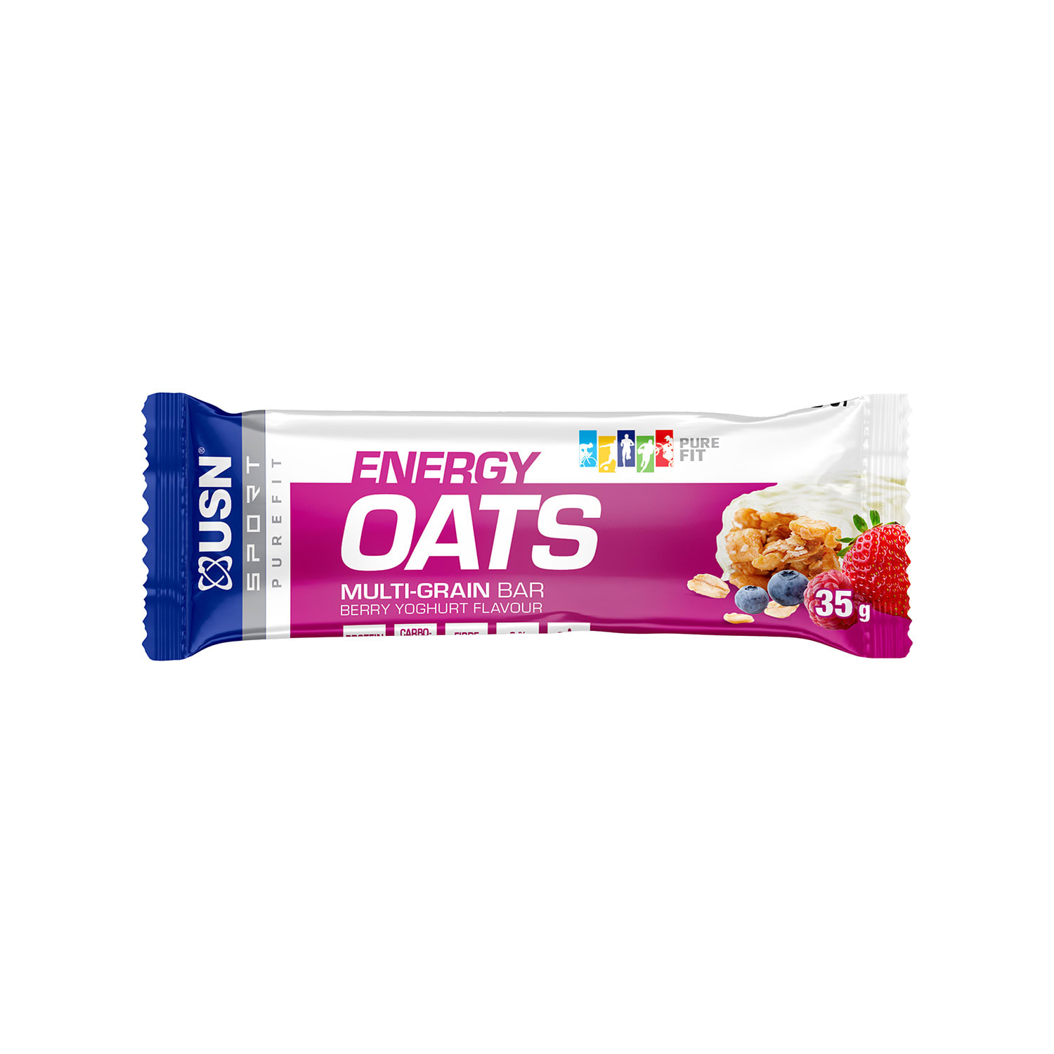 USN Energy Oats Multi-Grain Bar Berry Yoghurt 35g