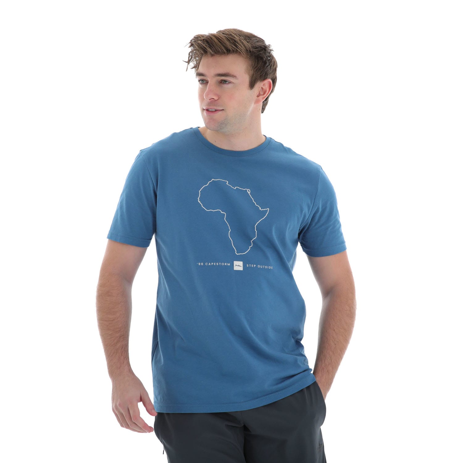Capestorm Men&#039;s Africa Line Print Tee, product, variation 2
