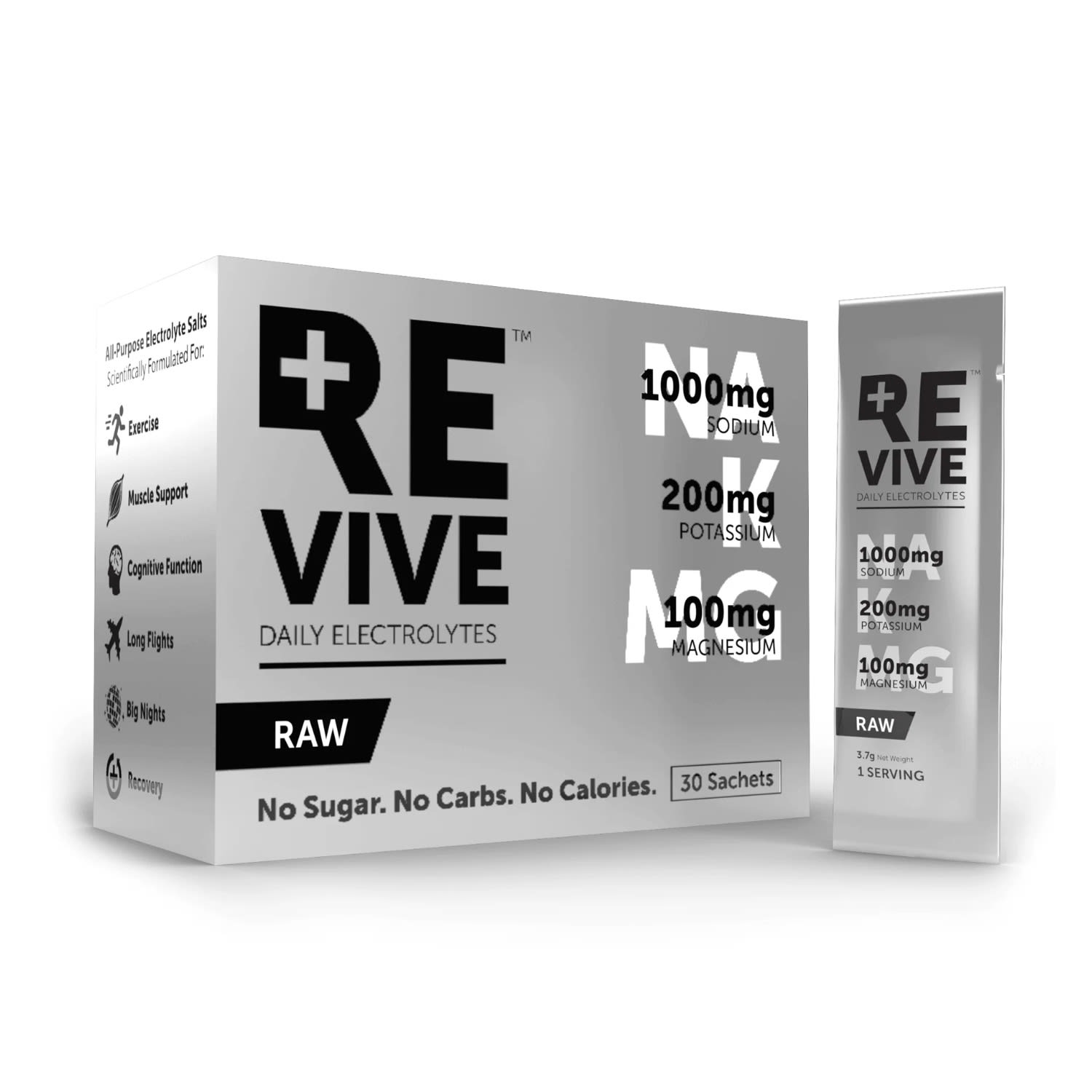 REVIVE Daily Electrolytes - Raw Unflavoured 30 Sachets