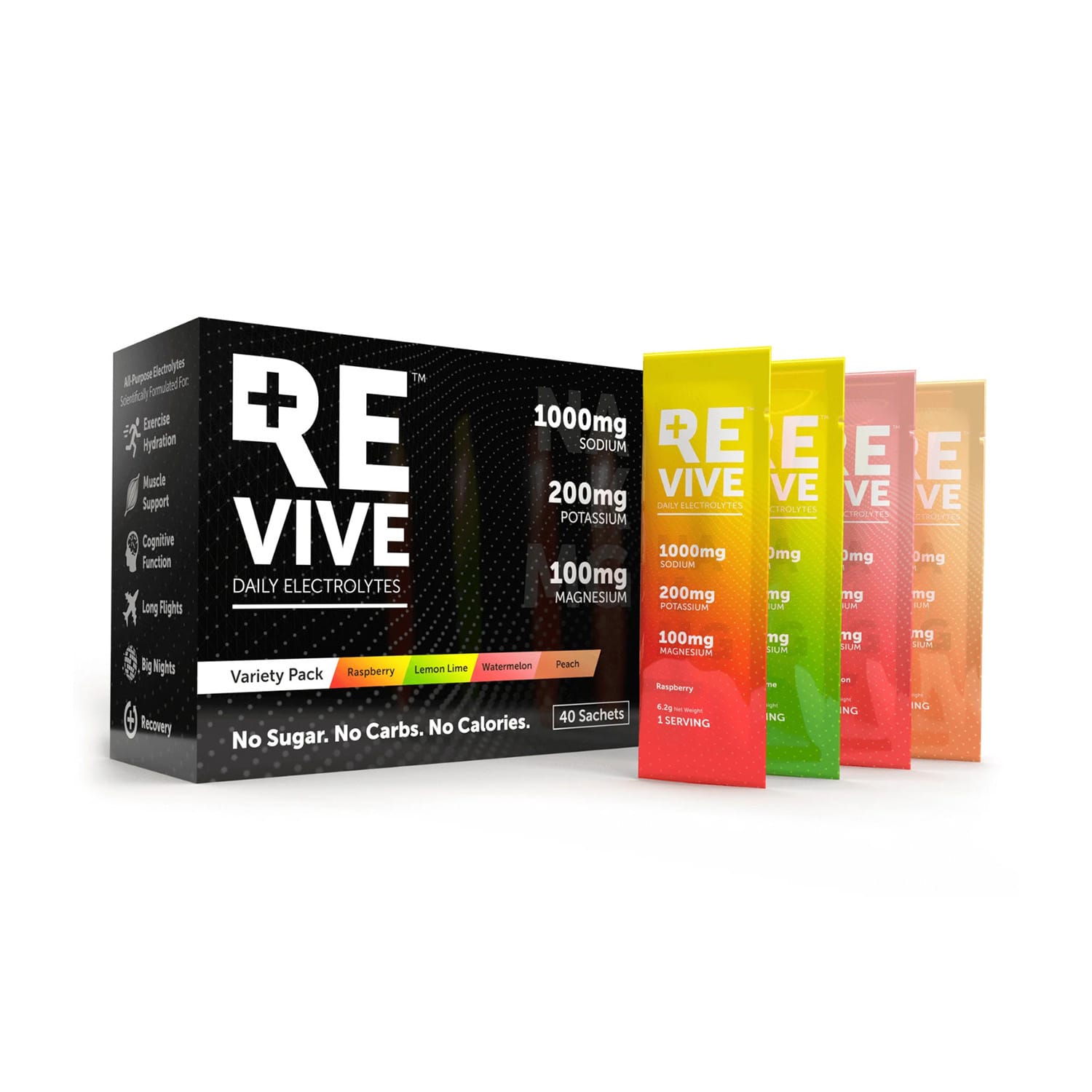 REVIVE Daily Electrolytes - Variety 40 Sachets